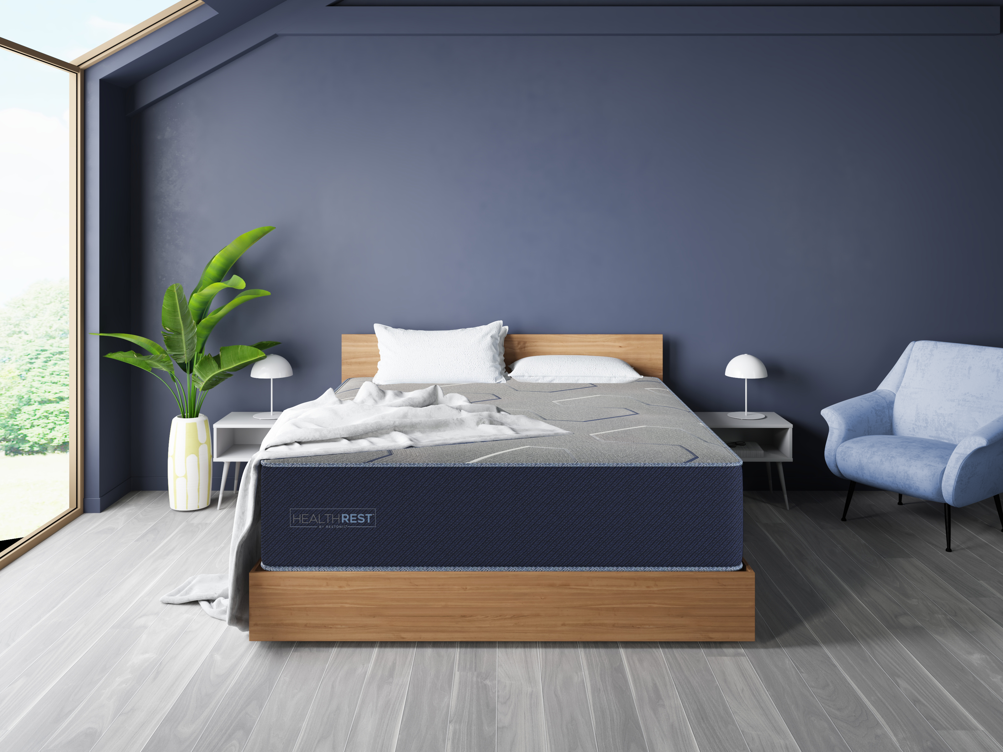HealthRest Restonic PolarBreeze Plush King Mattress - Cooling Comfort
