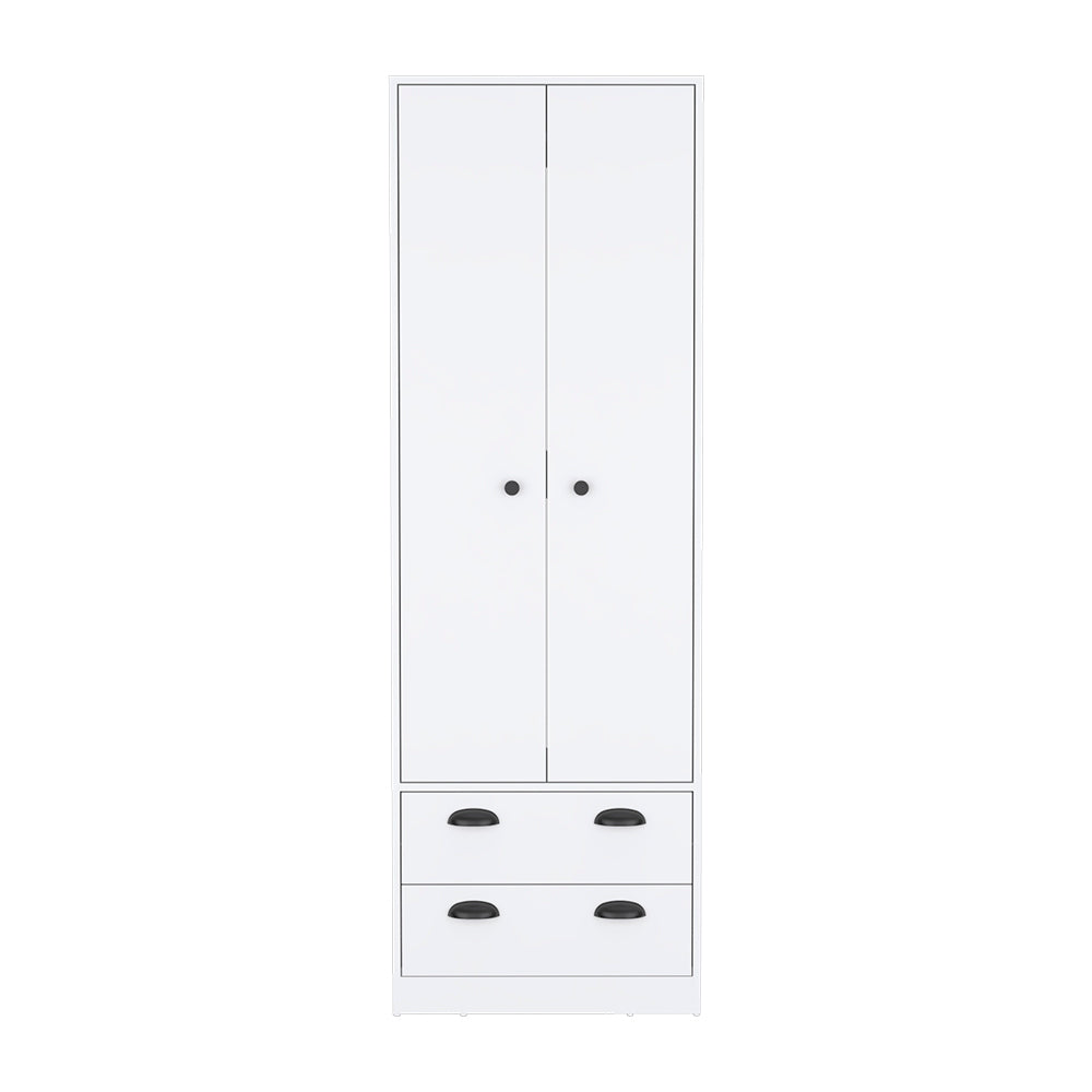 White Armoire with Drawers & Shelves | Bedroom Storage