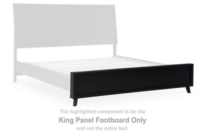 Danziar - Black - King Panel Footboard
