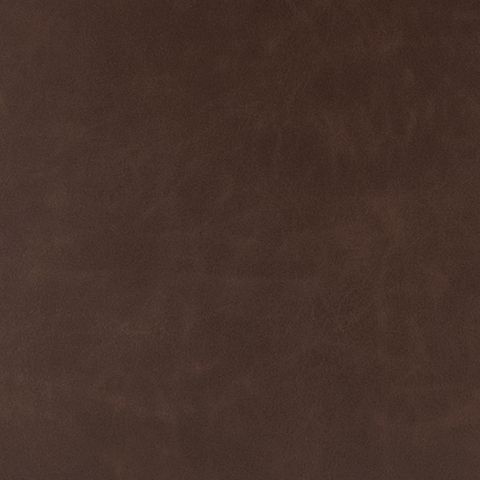 Upholstered bar stool seat in dark brown fabric with smooth, slightly textured finish