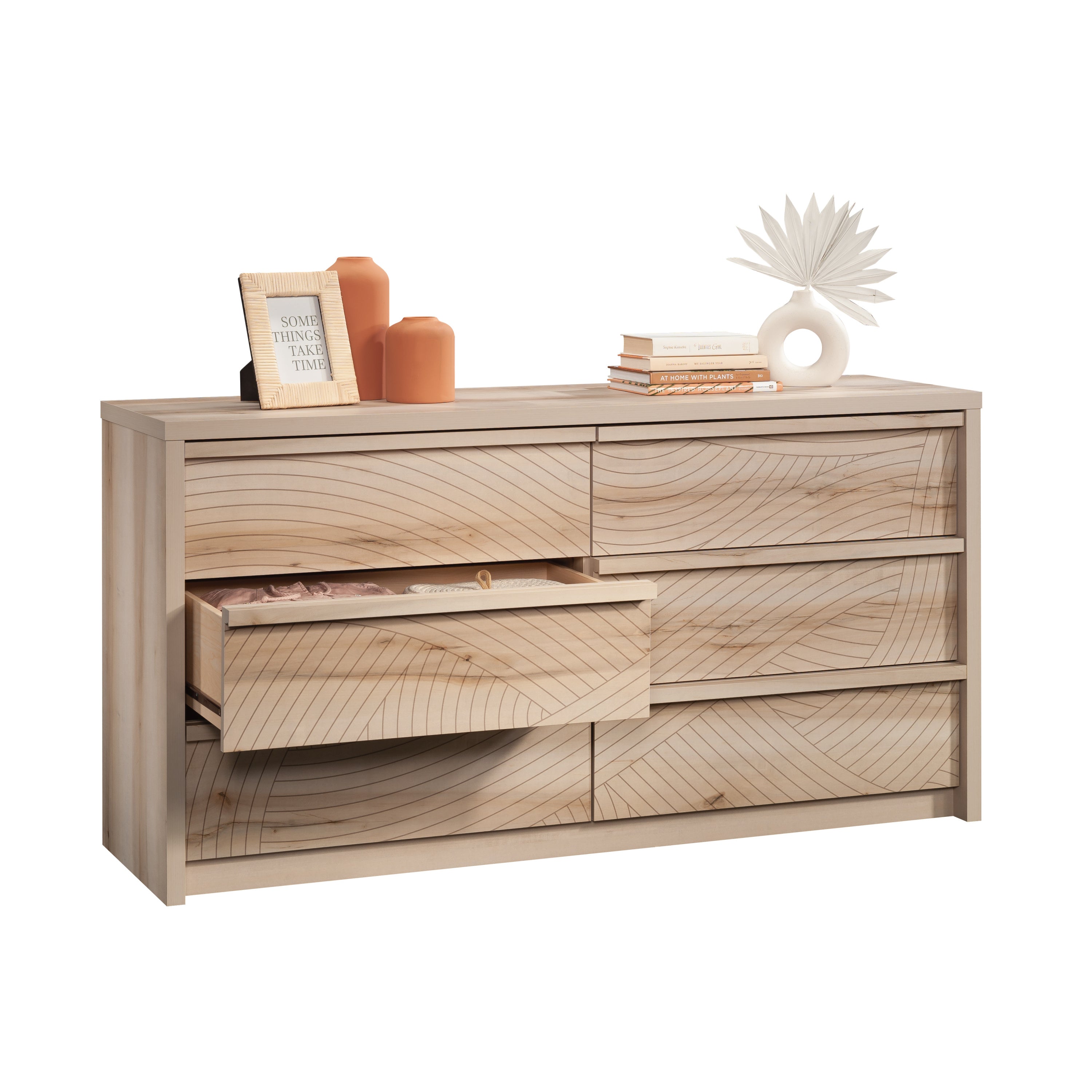 Brown Finish Dresser - Bedroom Storage Furniture