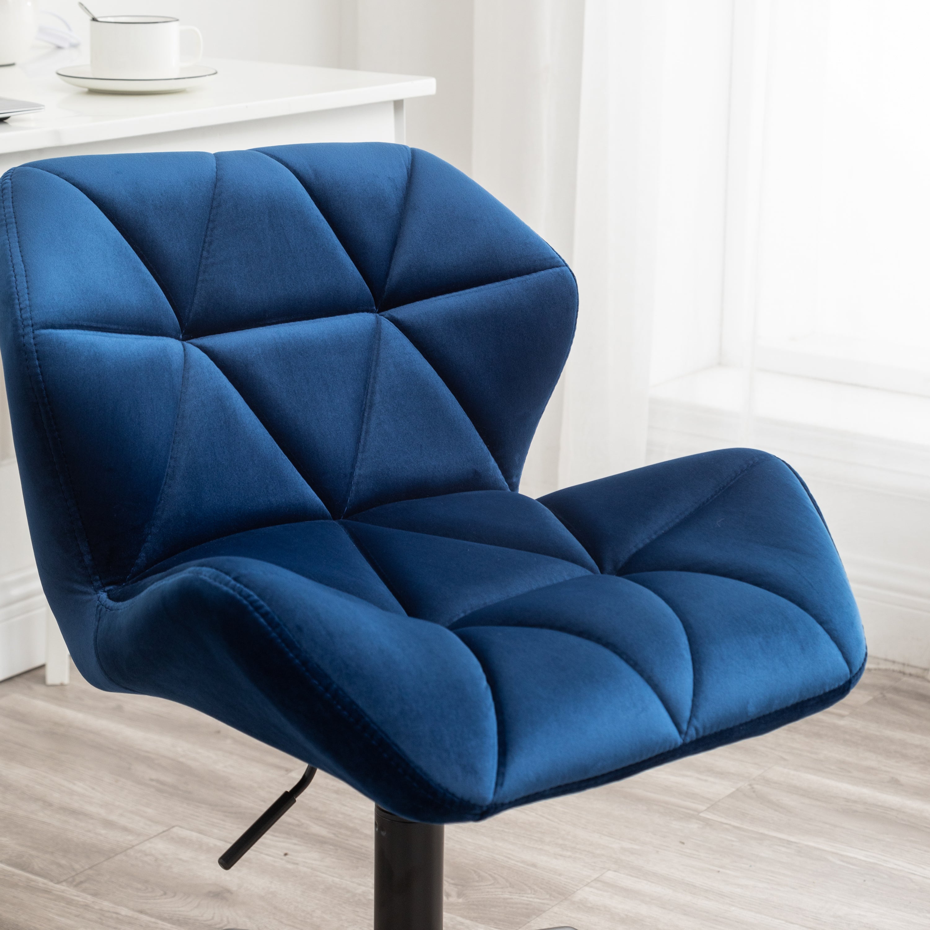 Eldon Diamond Tufted Adjustable Swivel Office Chair- Blue