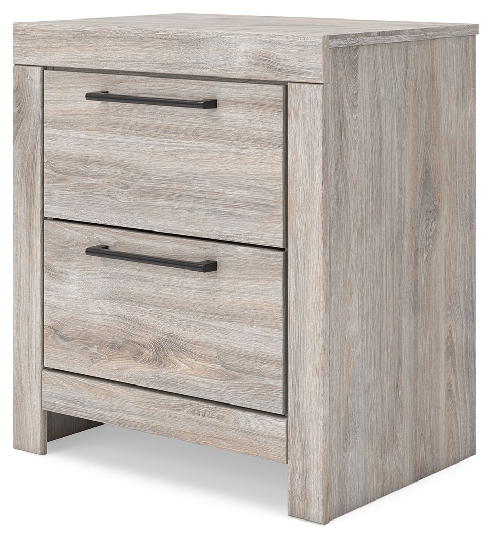 Broachmyn - Two Drawer Night Stand - Gray