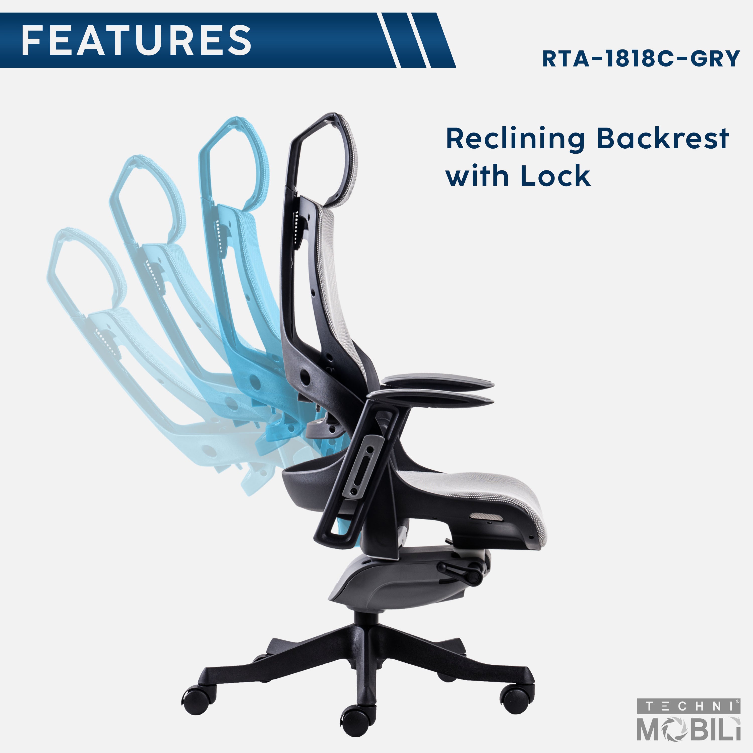 LUX Ergonomic Executive Chair - Grey