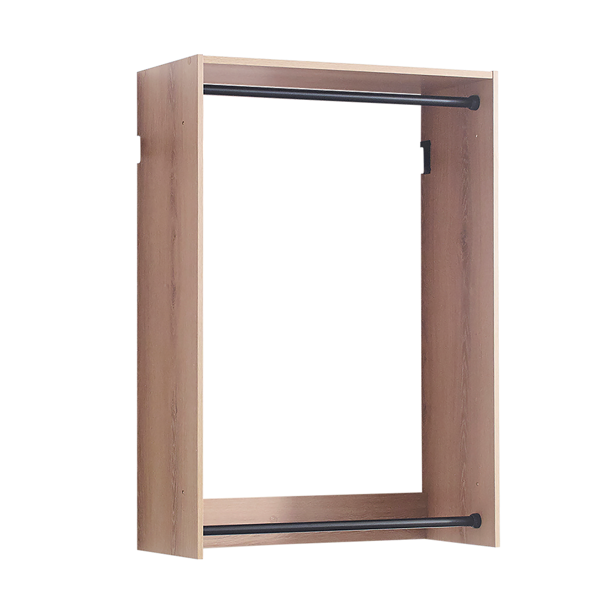 Devi Oak Wall Mounted Modular Wood Closet System