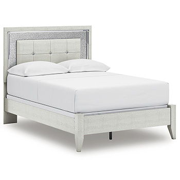 Zyniden - Full Panel Footboard With Rails - Silver