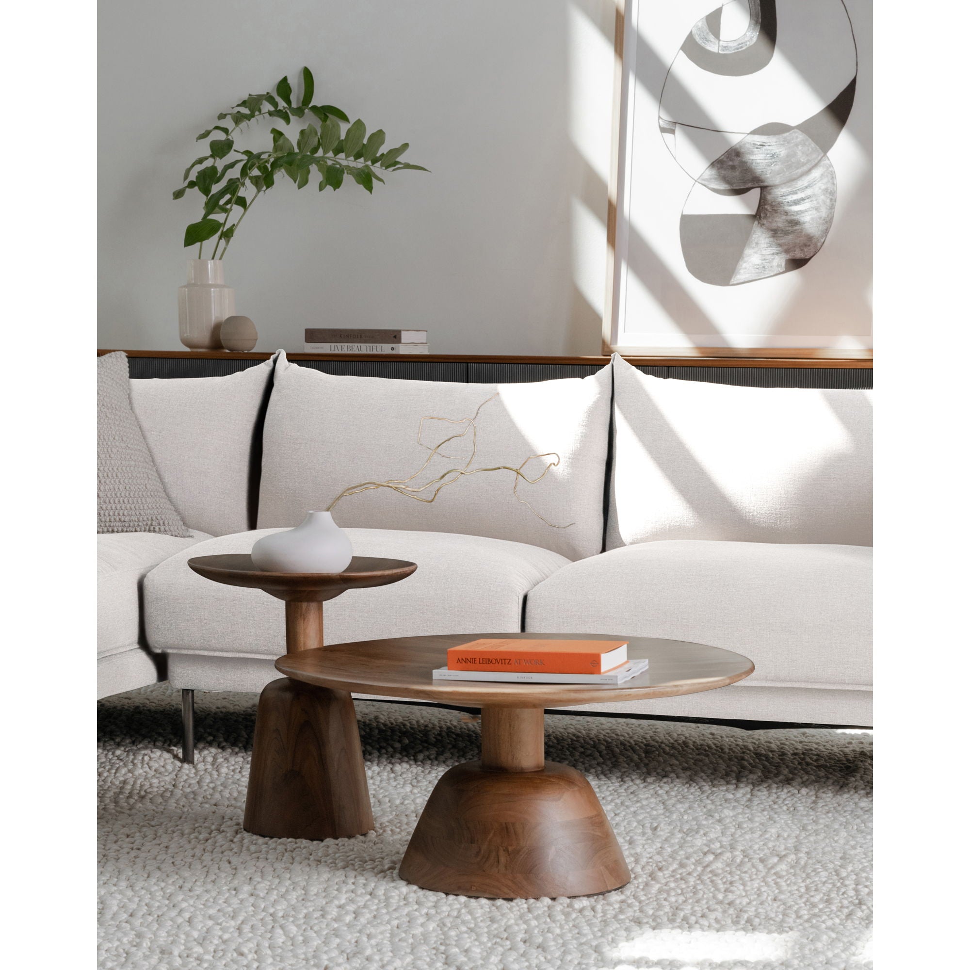Jamara Linen Beige Sectional - Left-Facing, Deep Seats-Stationary Sectionals-American Furniture Outlet
