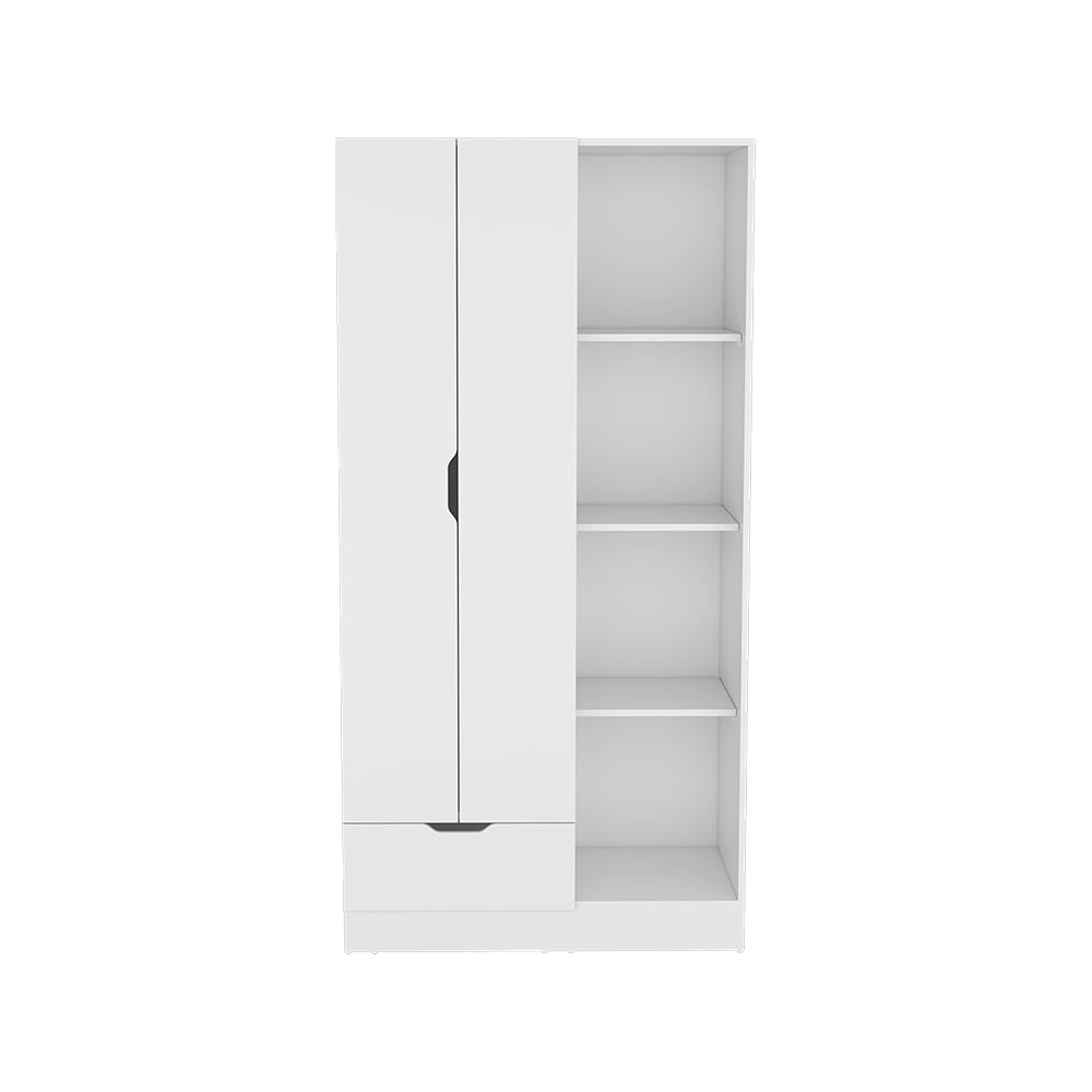Dover White Bedroom Armoire - Stylish Storage Solution