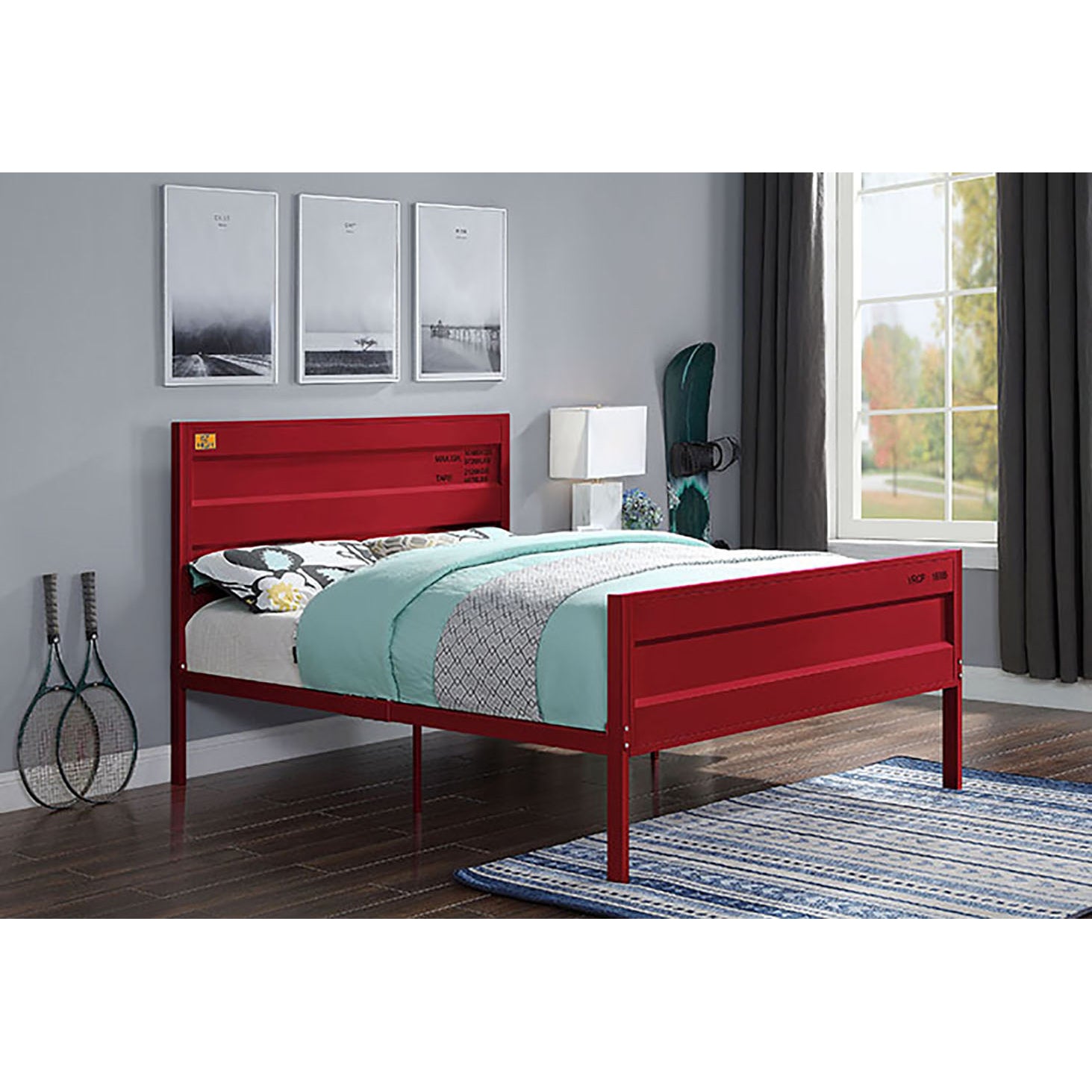 Red Full Platform Bed - Modern & Stylish Bedroom Furniture