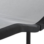 Black textured fabric section on head/foot area of adjustable bed base