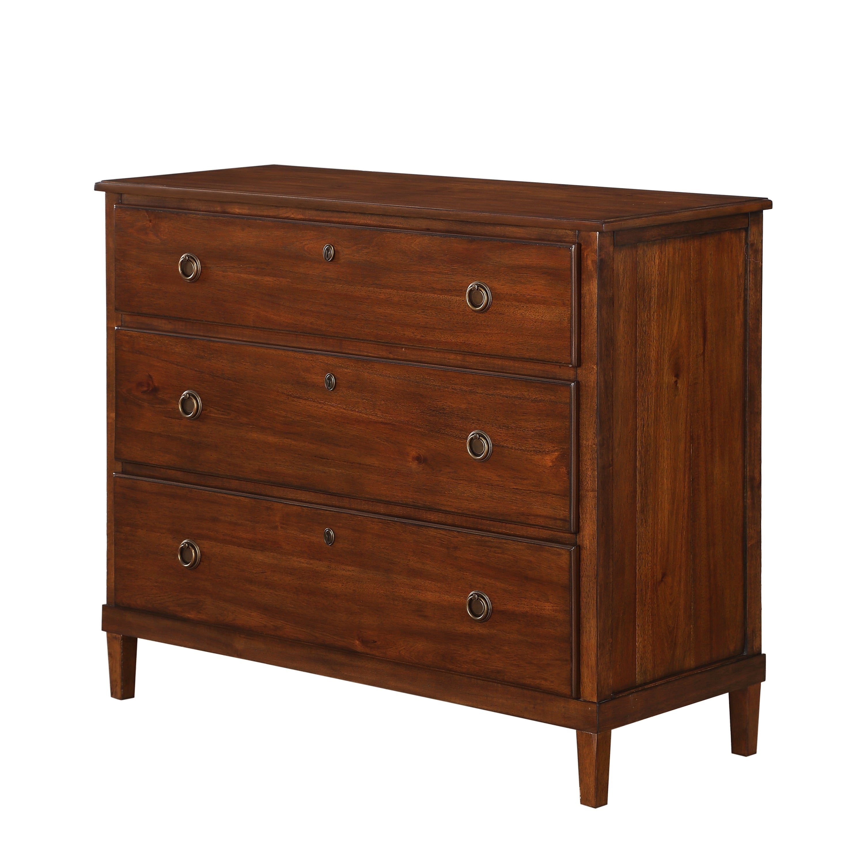 Chamberlin Brown 3-Drawer Dresser Antique Bronze