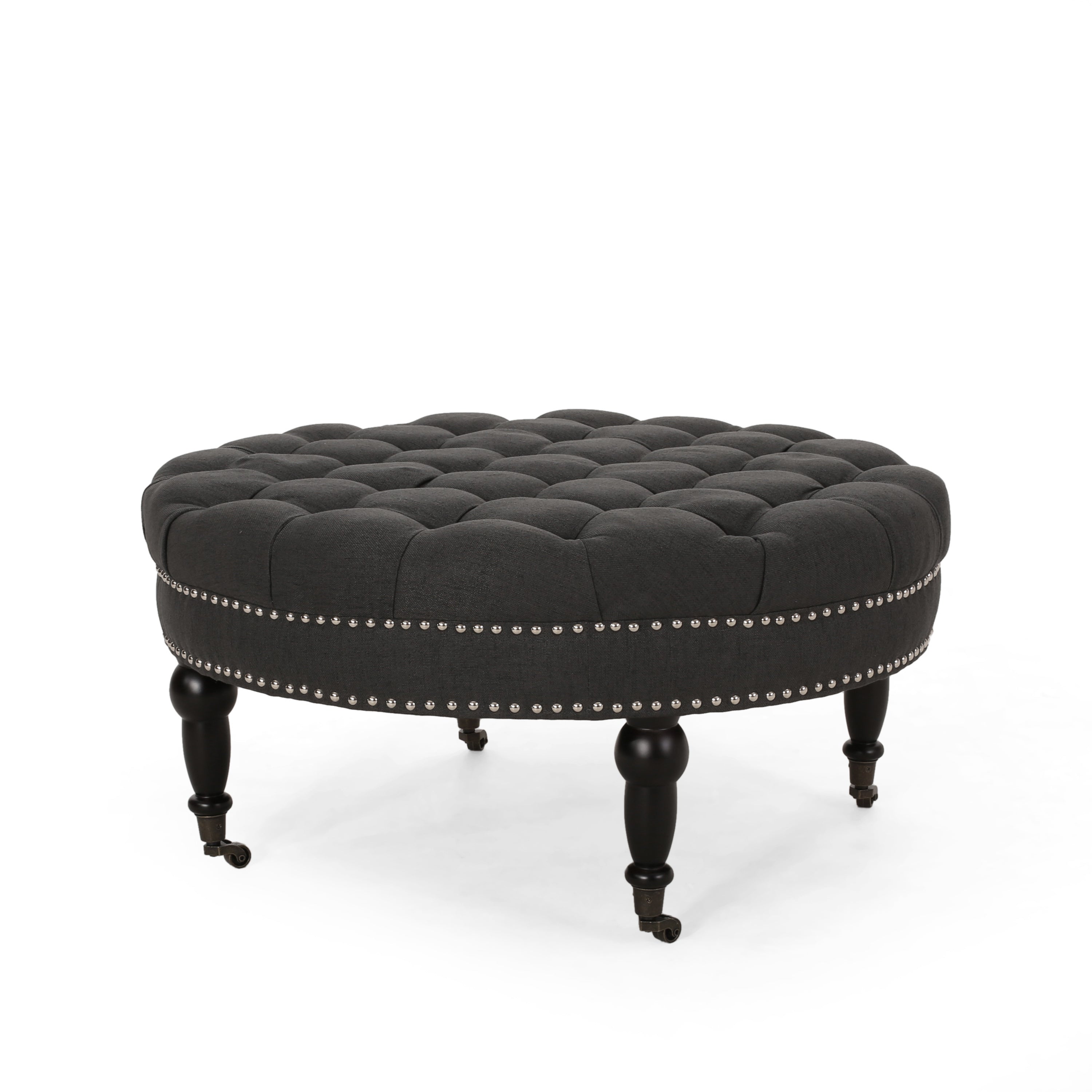 Rolling Ottoman with Casters | Storage Ottoman