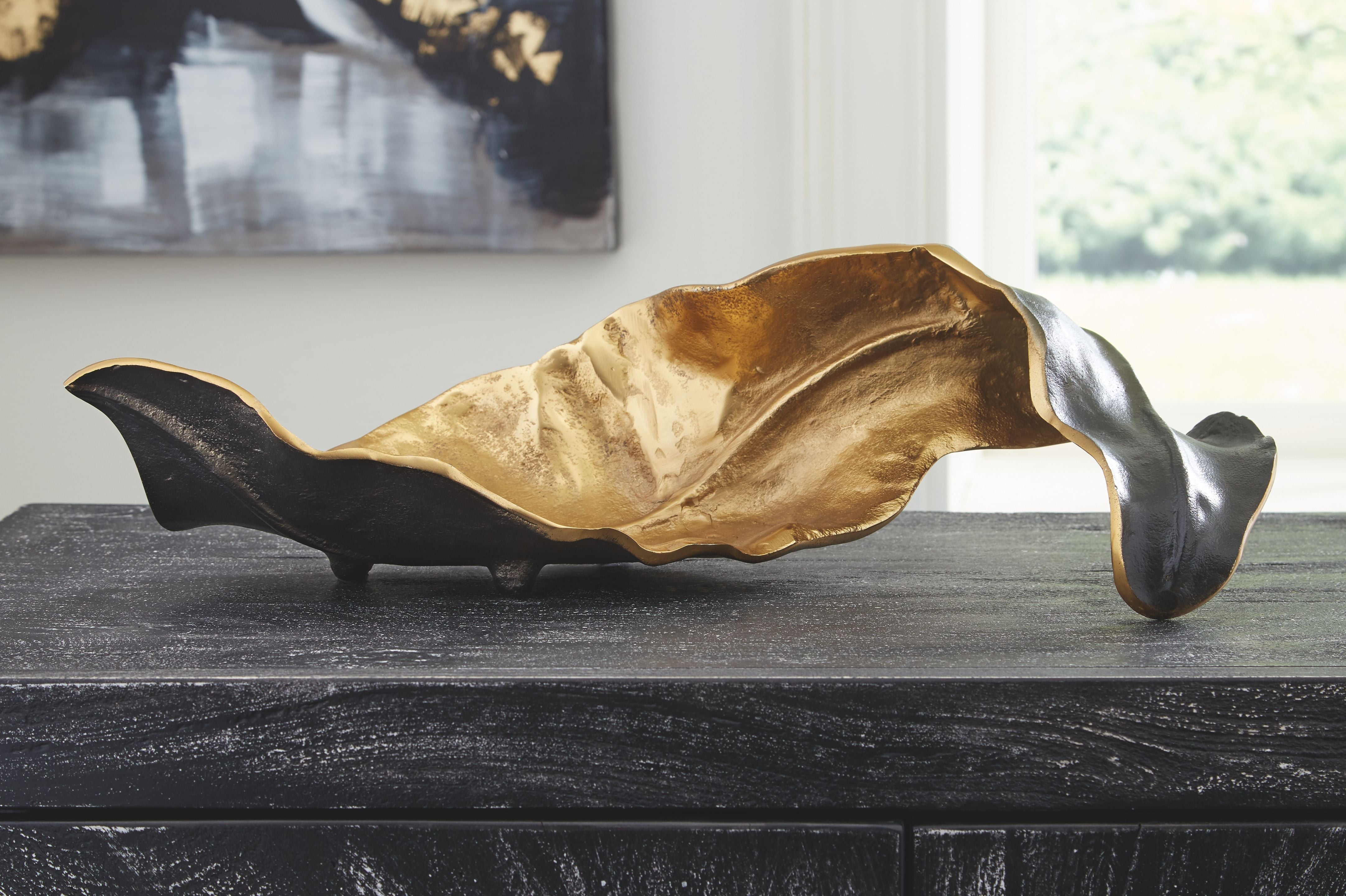 Melinda Black / Gold Finish - Sculpture