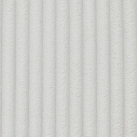 Light upholstery fabric swatch with vertical pinstripe texture
