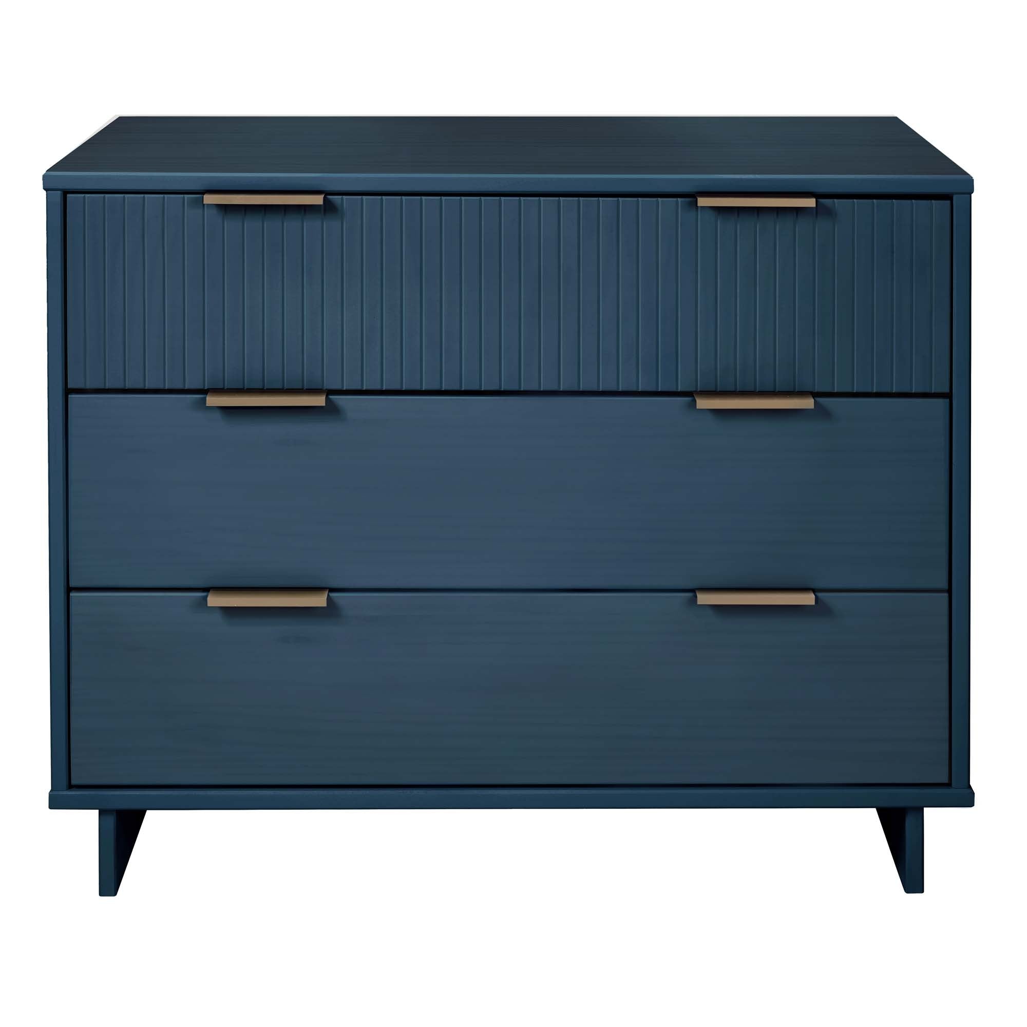 Granville 38" Midnight Blue 3-Drawer Dresser