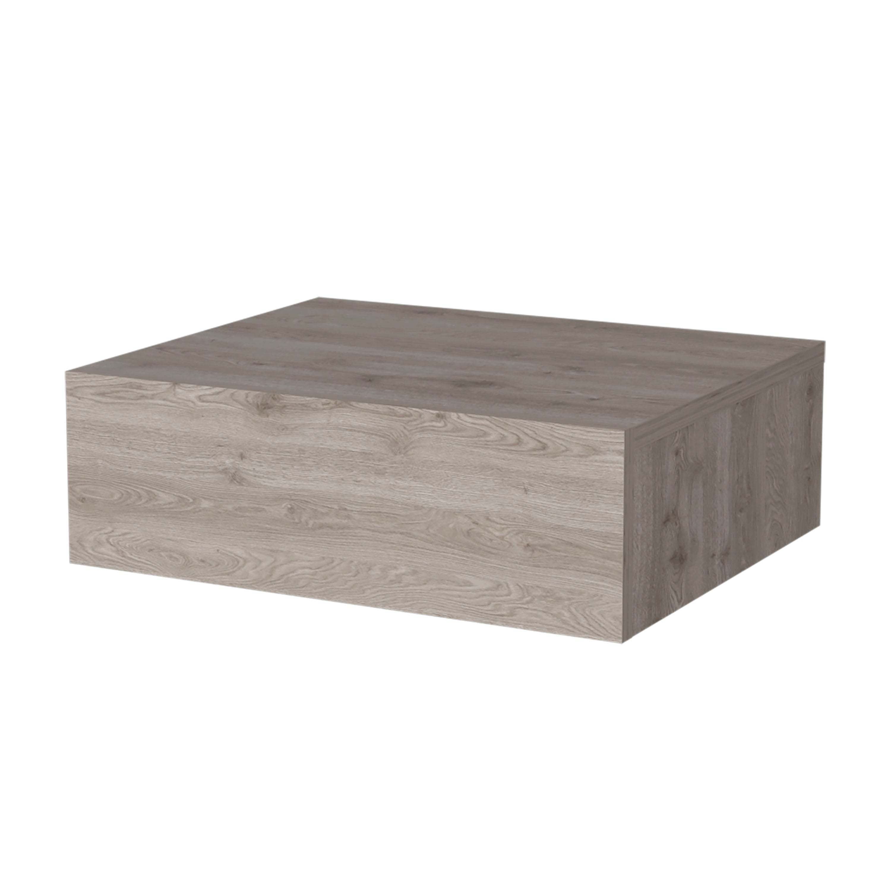 Light Gray Floating Nightstand - Wall Mounted