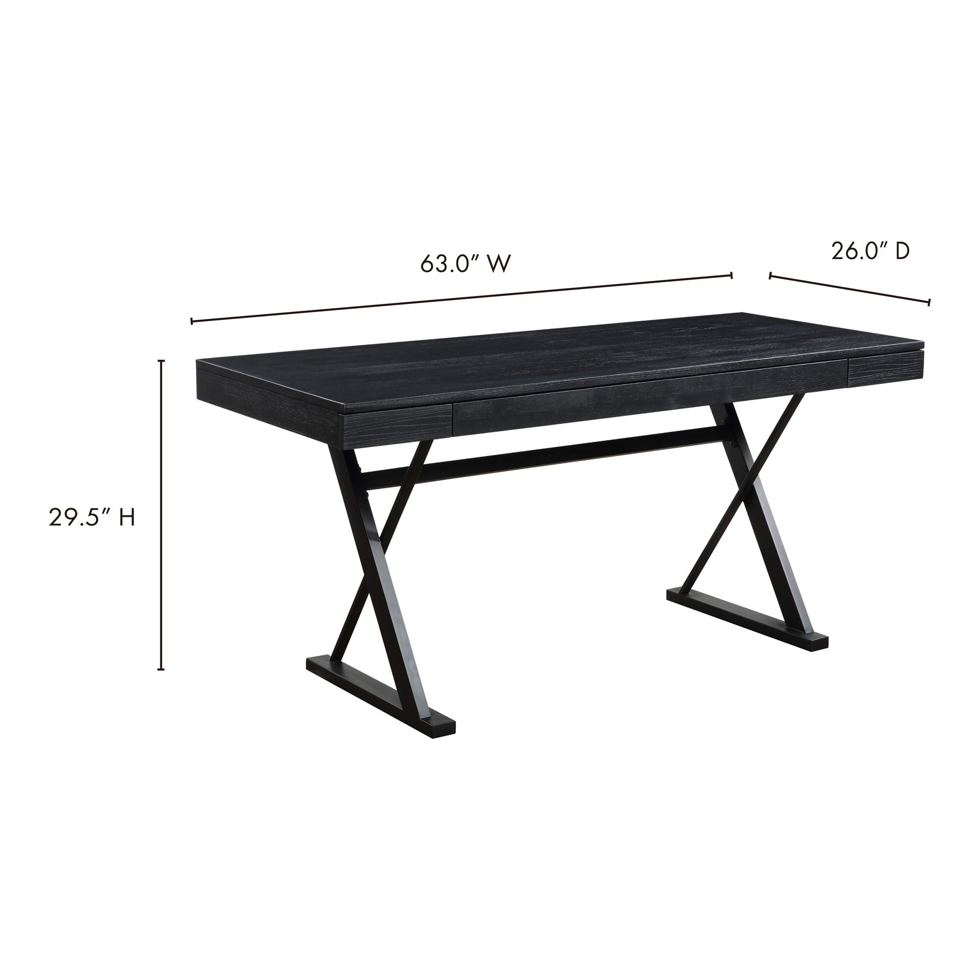 Profecto - Desk - Black Ash