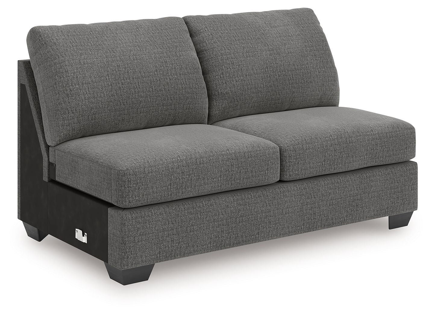 Clarington - Armless Loveseat - Greystone