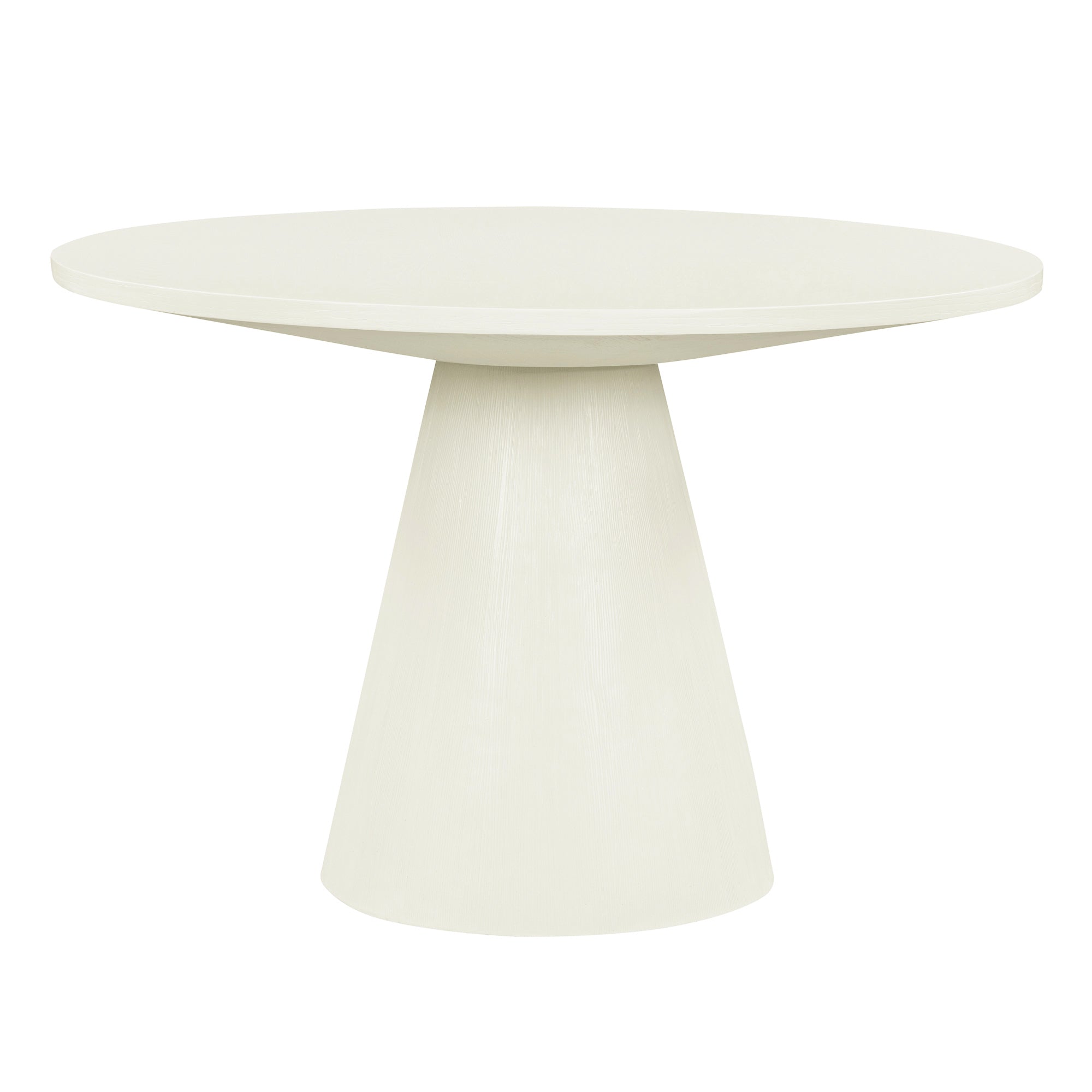 5-Piece Retro Round Dining Set - Creamy White
