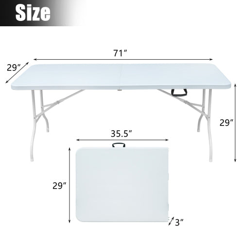 6ft Folding Table - Portable & Heavy Duty