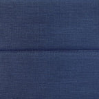 Blue woven sling fabric with textured pattern and stitched seam edge