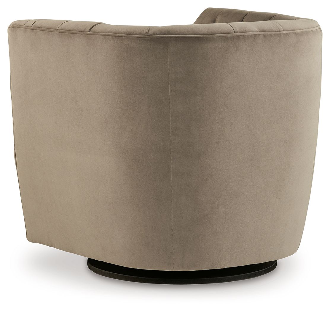 Hayesler - Cocoa  Swivel Accent Chair