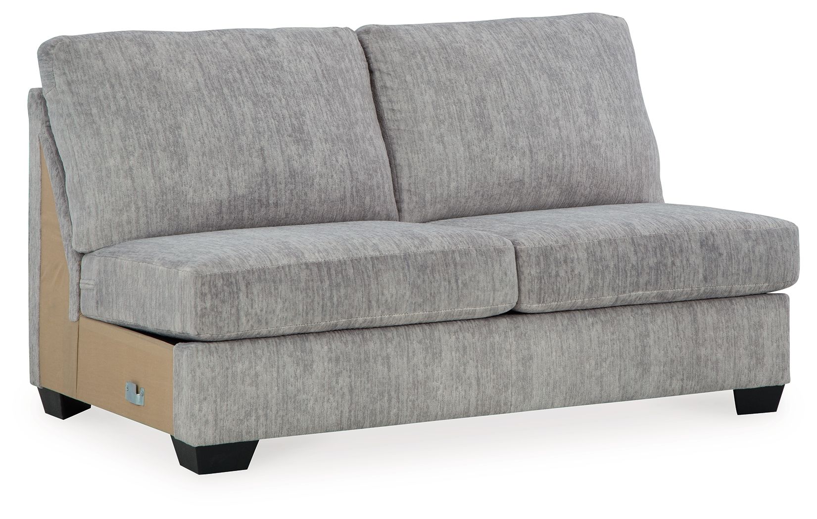 Pembrey - Pewter - Armless Loveseat