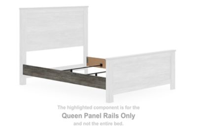 Frandern - Gray - Queen Panel Rails