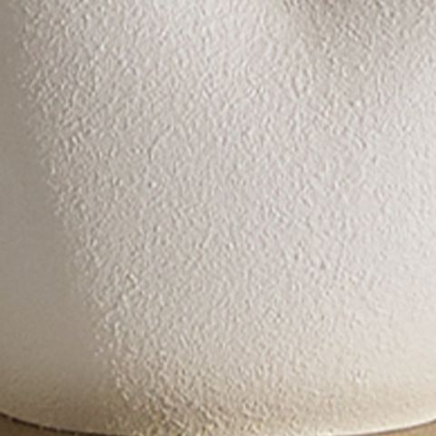 White fabric lampshade with soft textured surface for table lamp