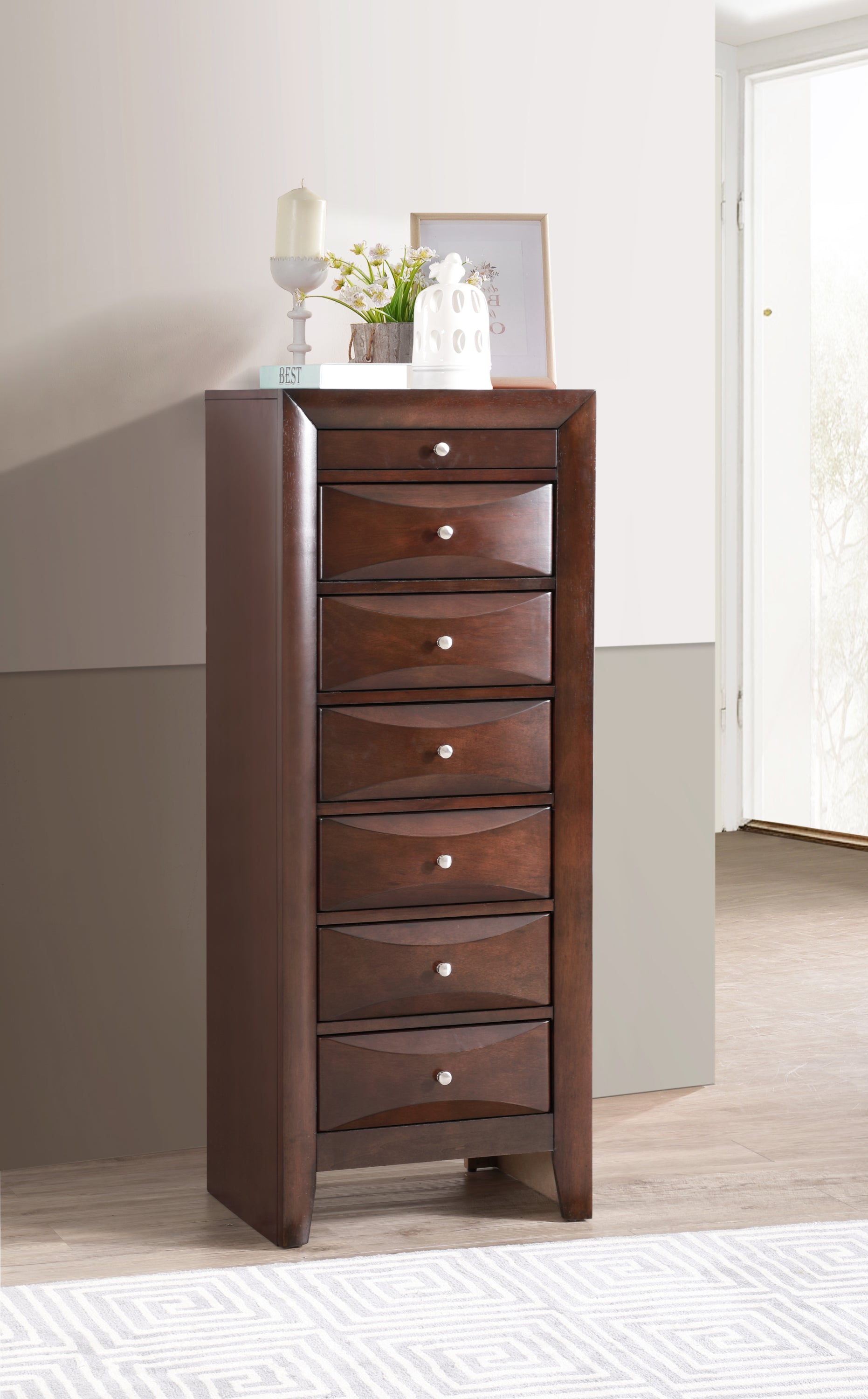 Marilla G1525-LC 7 Drawer Lingerie Chest - Cappuccino