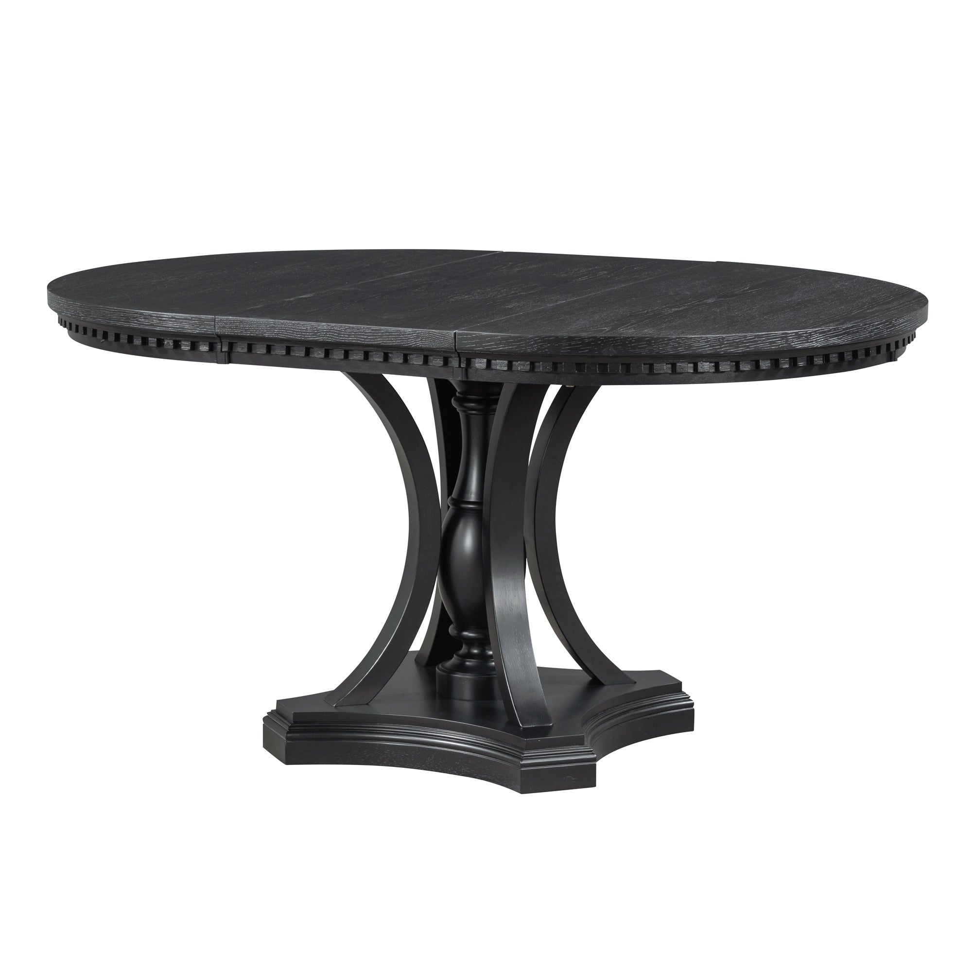 Retro 5-Pc Dining Set Black Oak