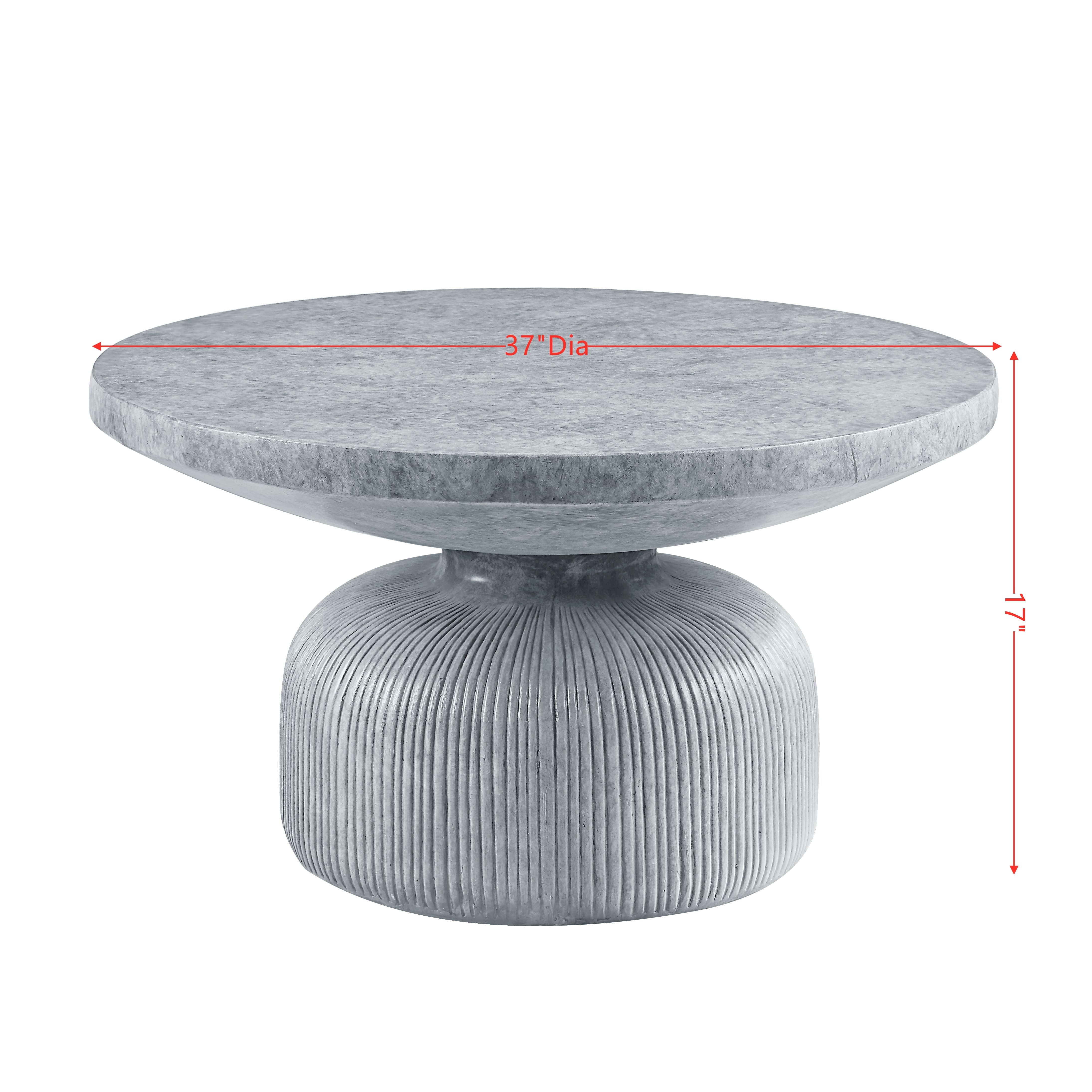 Acme Laddie Coffee Table, Weathered Gray Finish