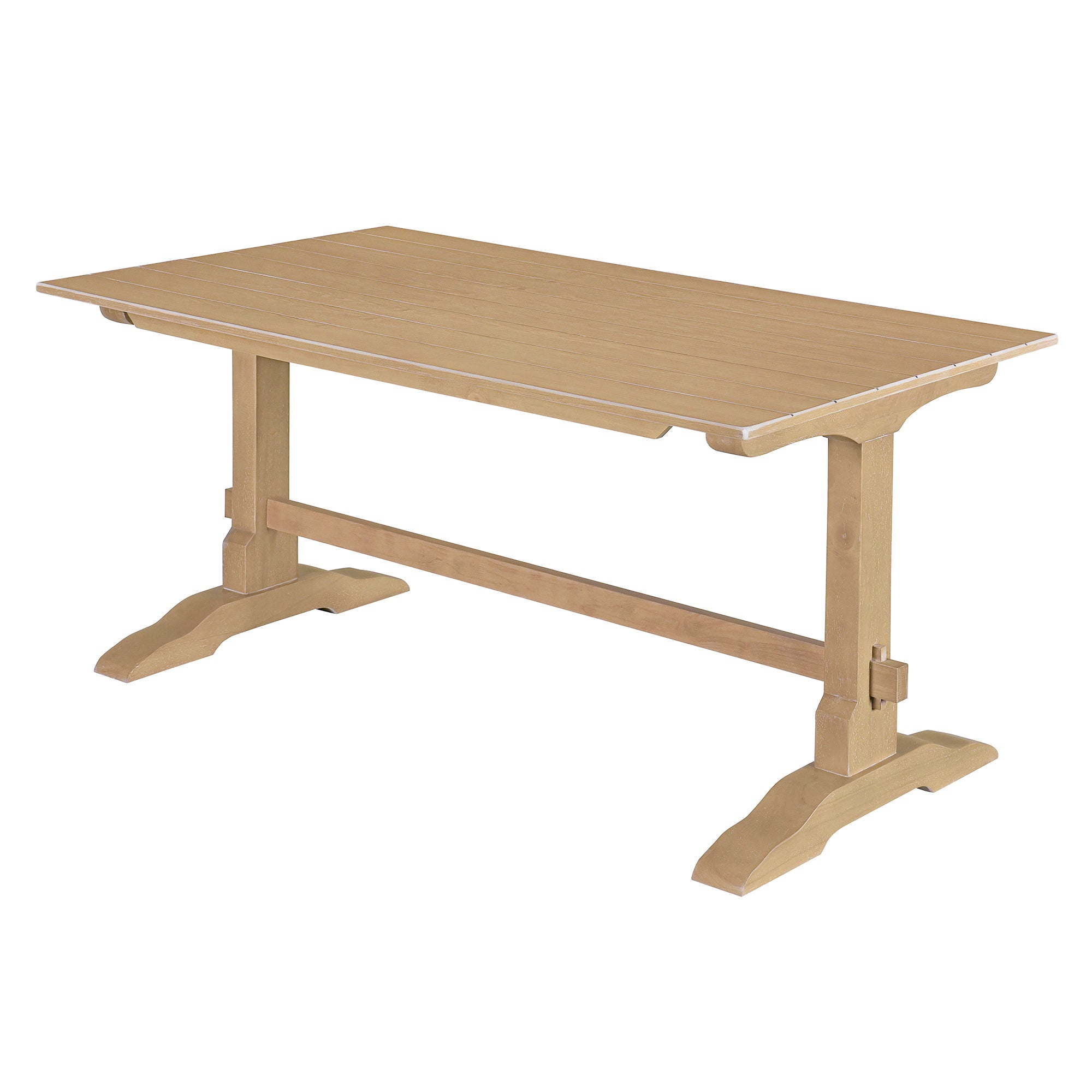 Retro 3-Piece Dining Set (Natural Wood)
