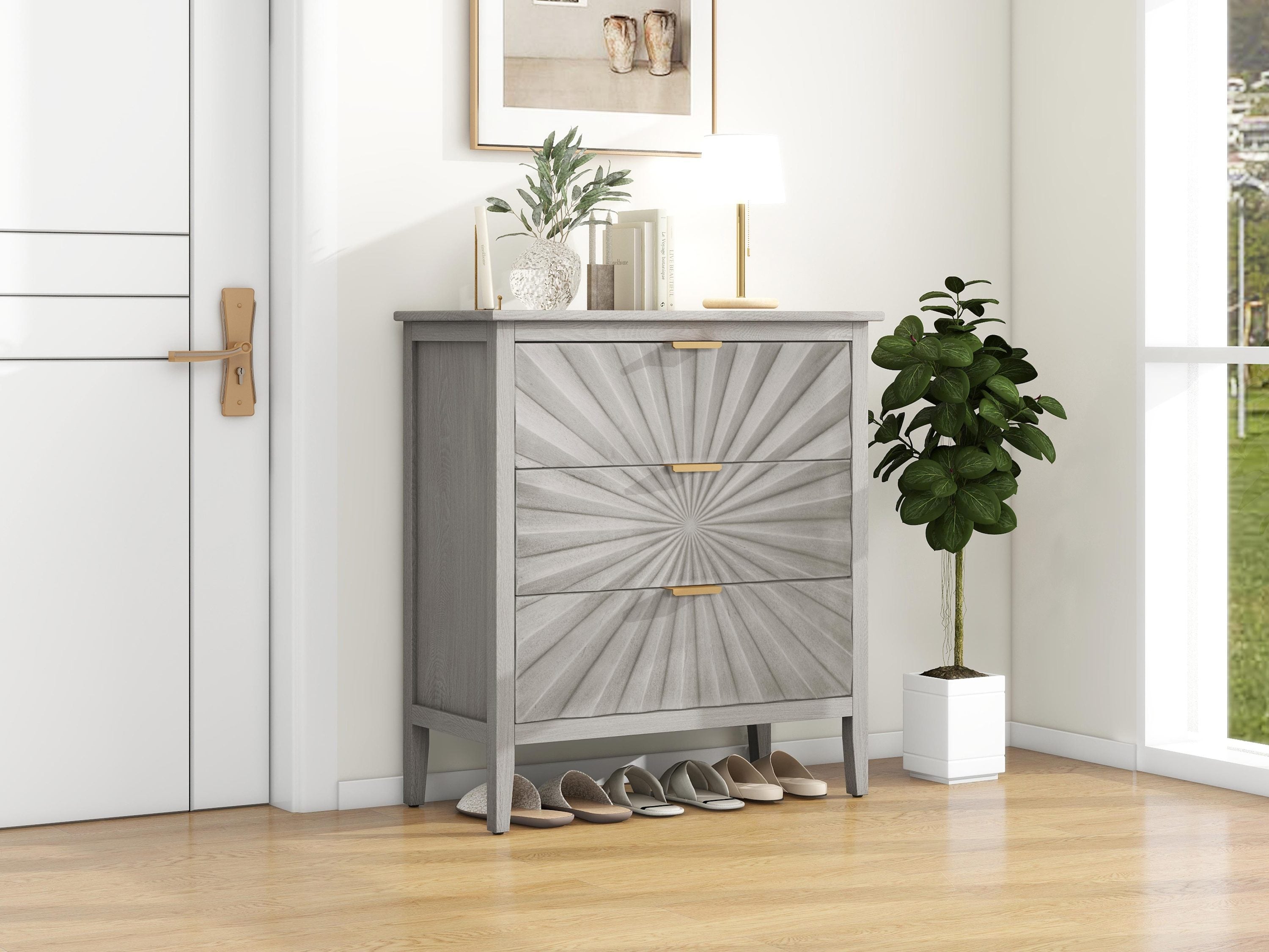 3 Drawer Chest | Storage Dresser for Bedroom