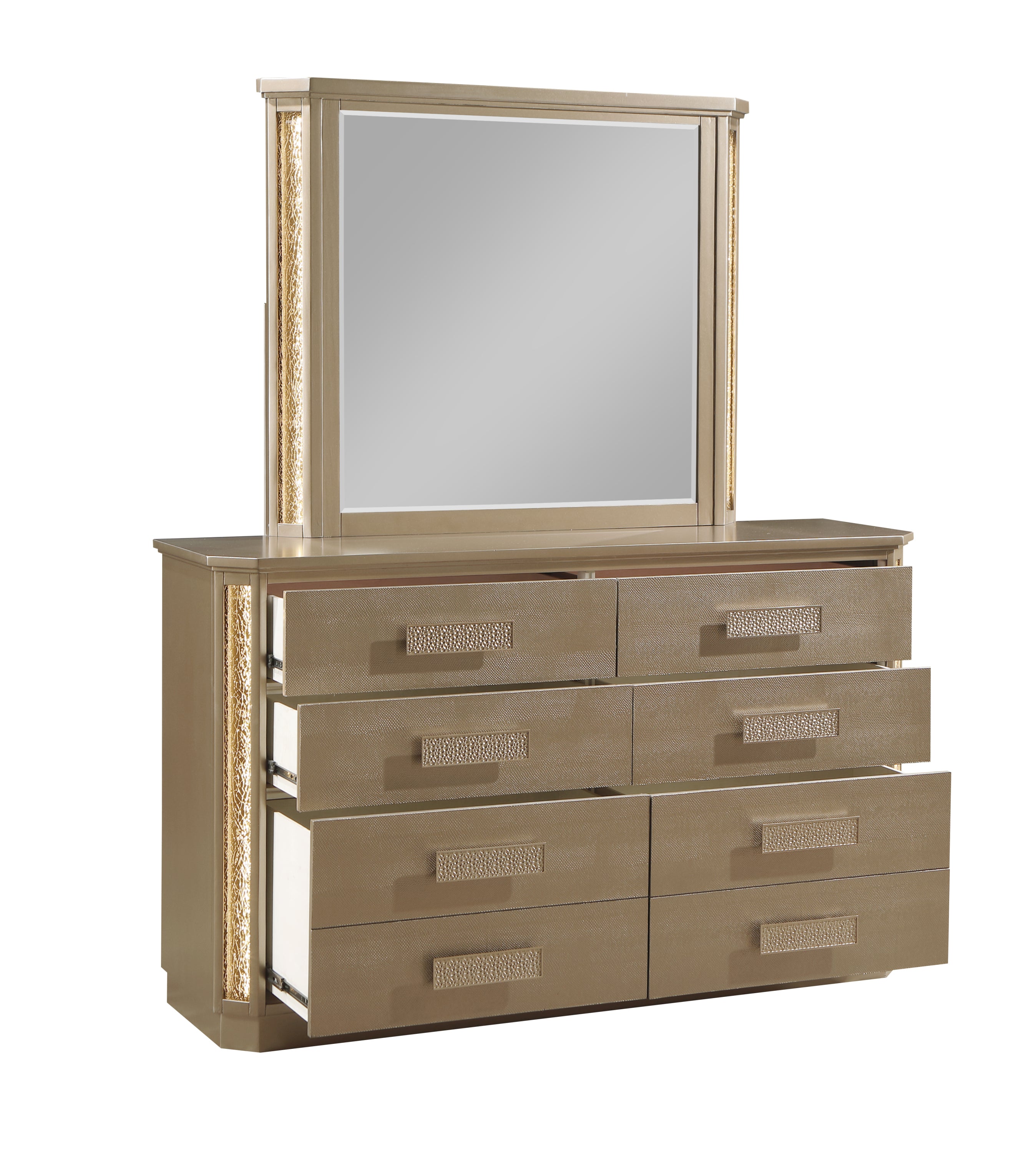 Gold Wood Dresser