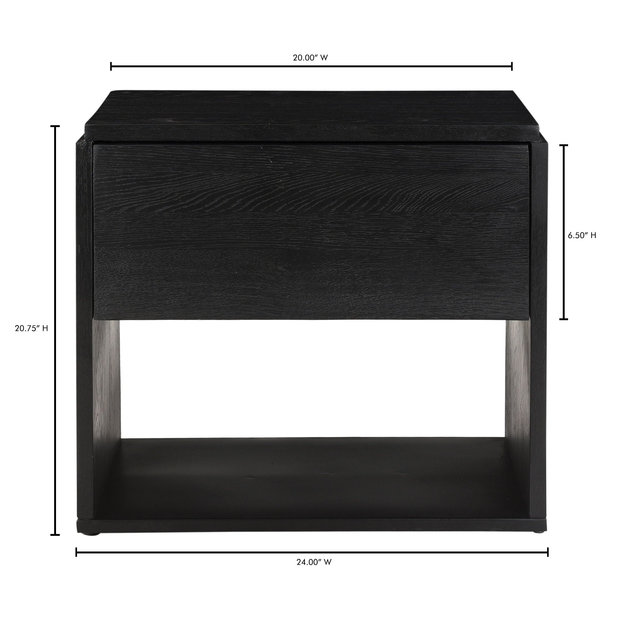 Quinton - Nightstand - Black