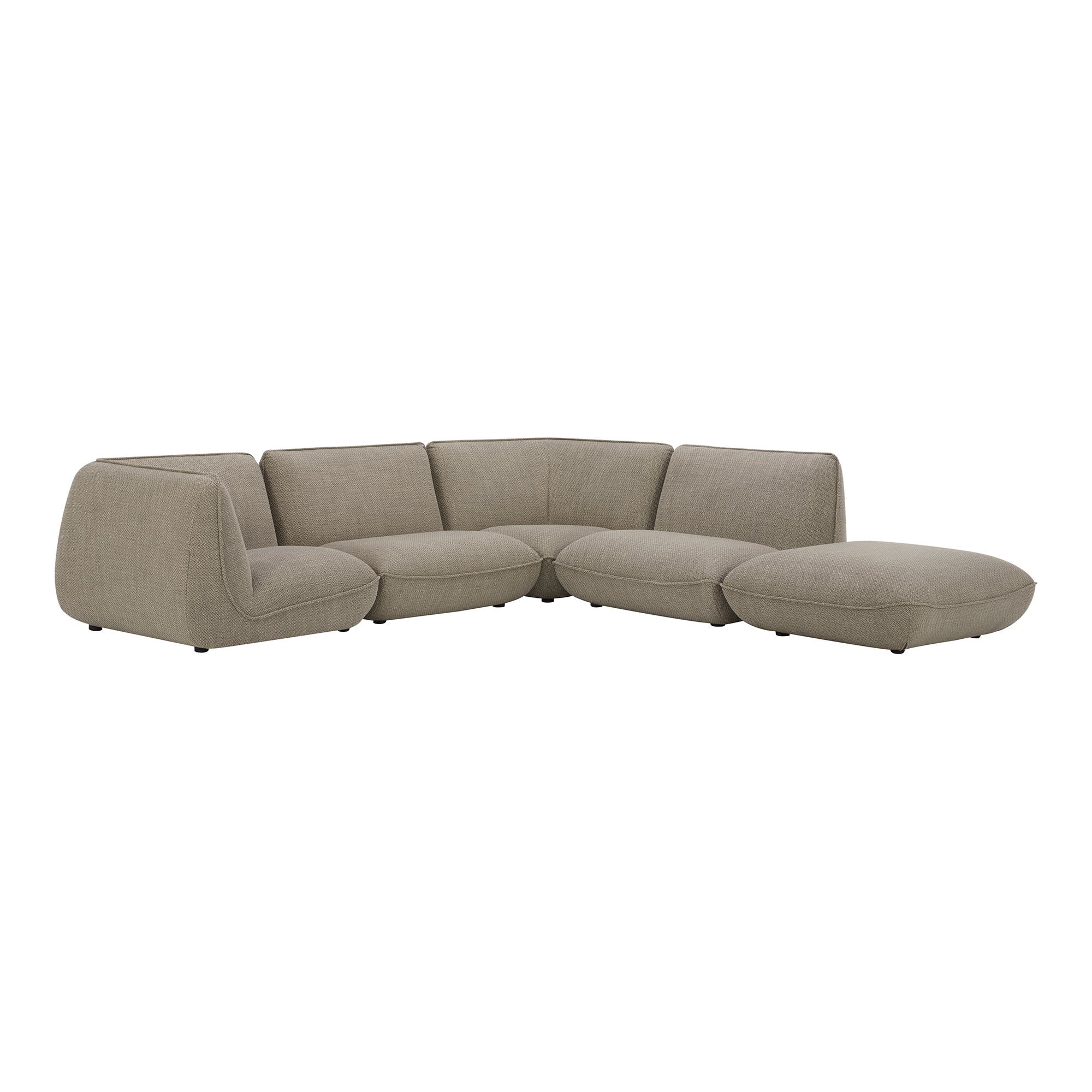 Zeppelin - Dream Modular Sectional - Dark Gray-Stationary Sectionals-American Furniture Outlet