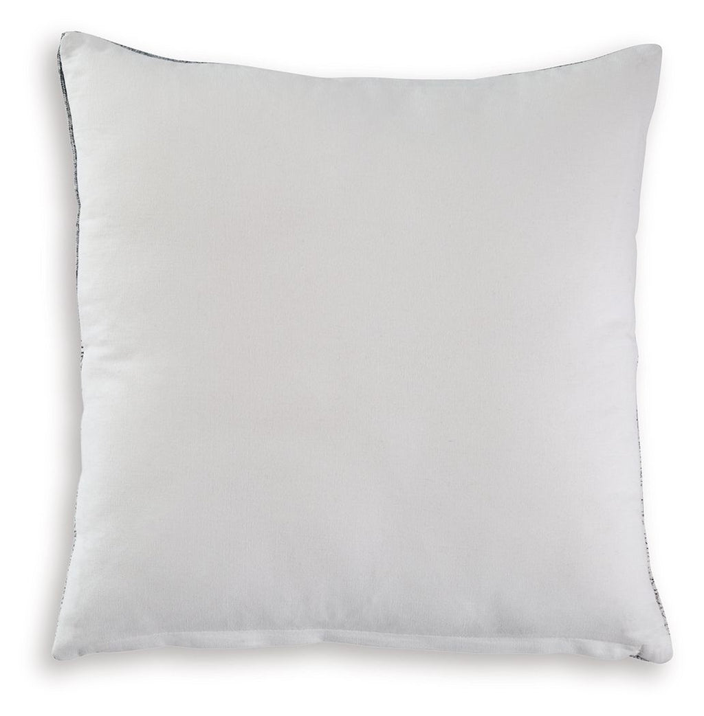Plain white square throw pillow with smooth fabric and stitched edges