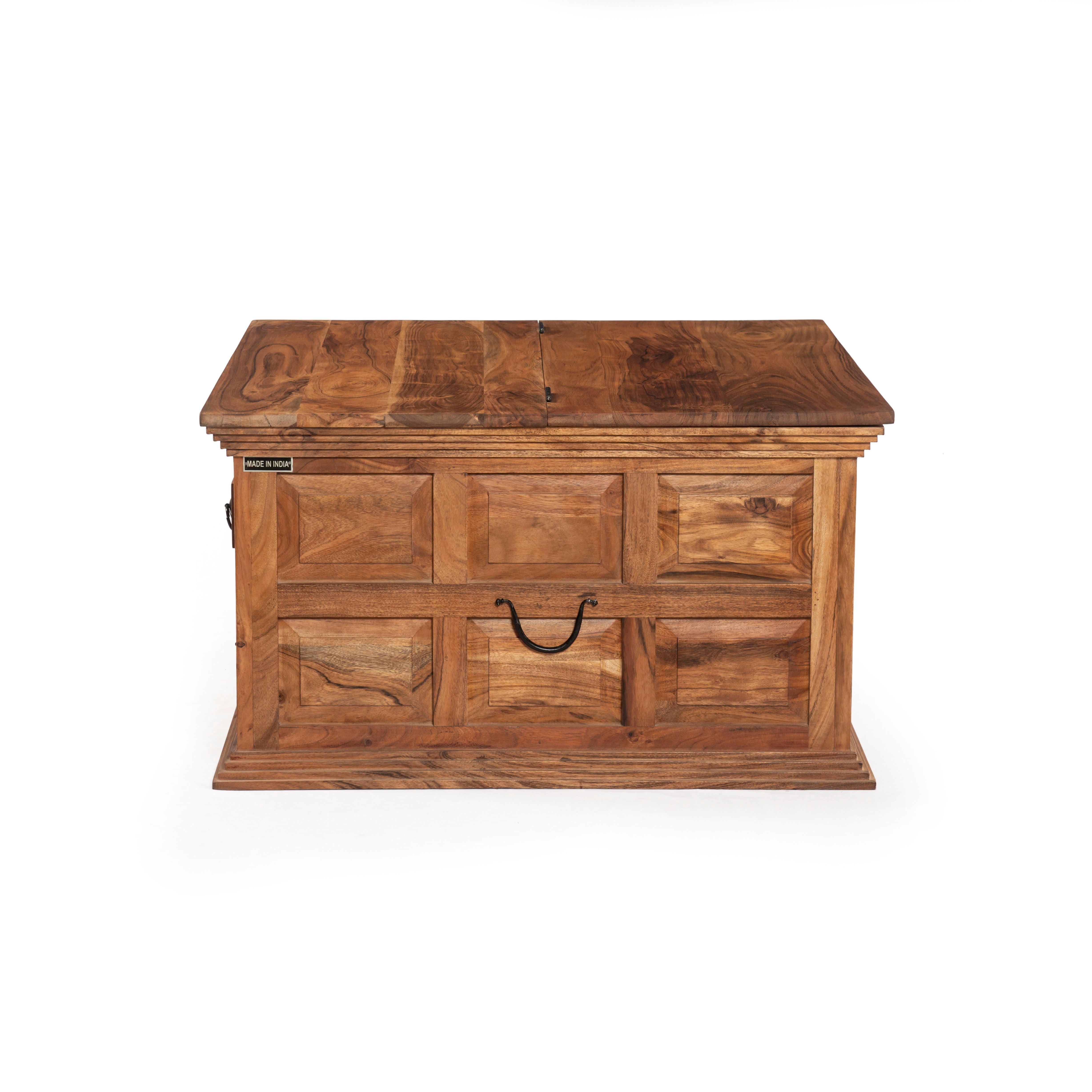Solid Wood Coffee Table, Solid Wood Trunk Coffee Table