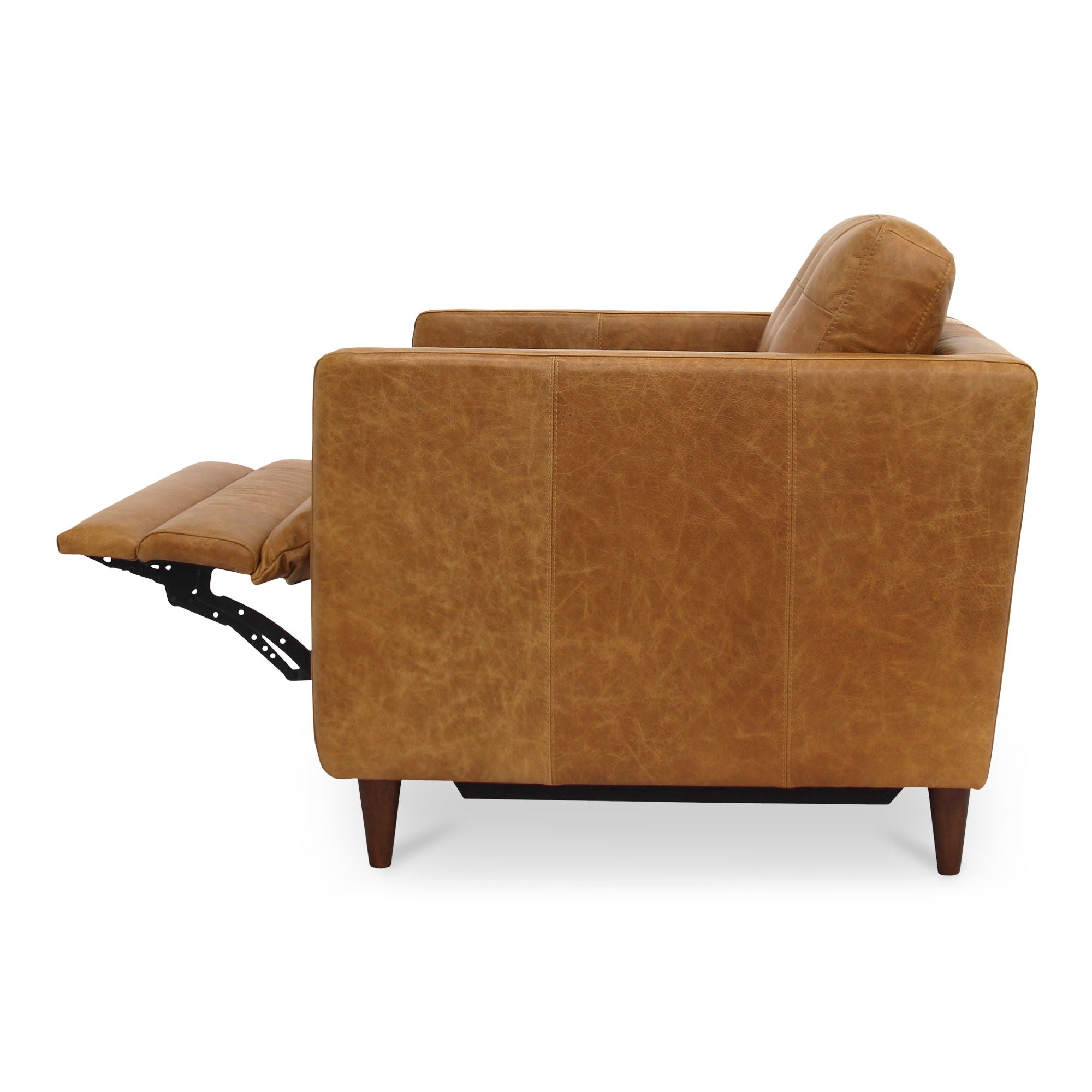 Bridgers - Power Recliner Chair Leather - Tan