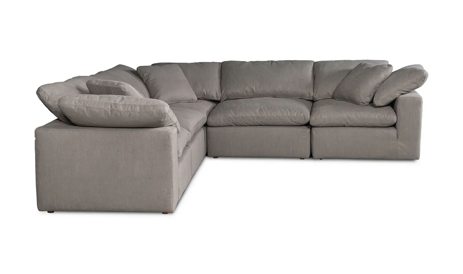 Light Gray Modular Sectional - Clay Classic, Stain-Resistant-Moe's Home Collection-American Furniture Outlet