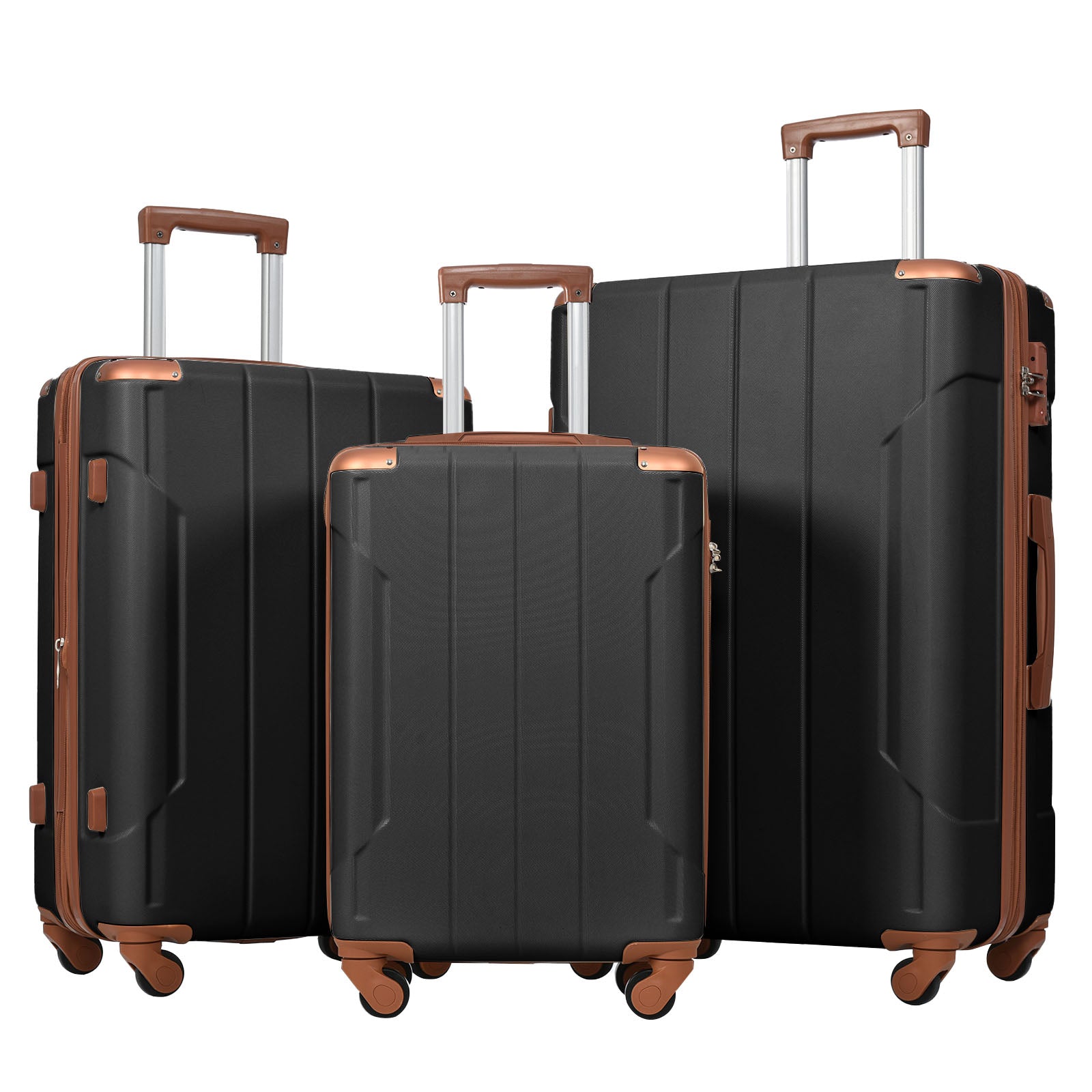 3-Piece Hardshell Luggage Set with TSA Lock | Lightweight Spinner Suitcases | Secure & Stylish