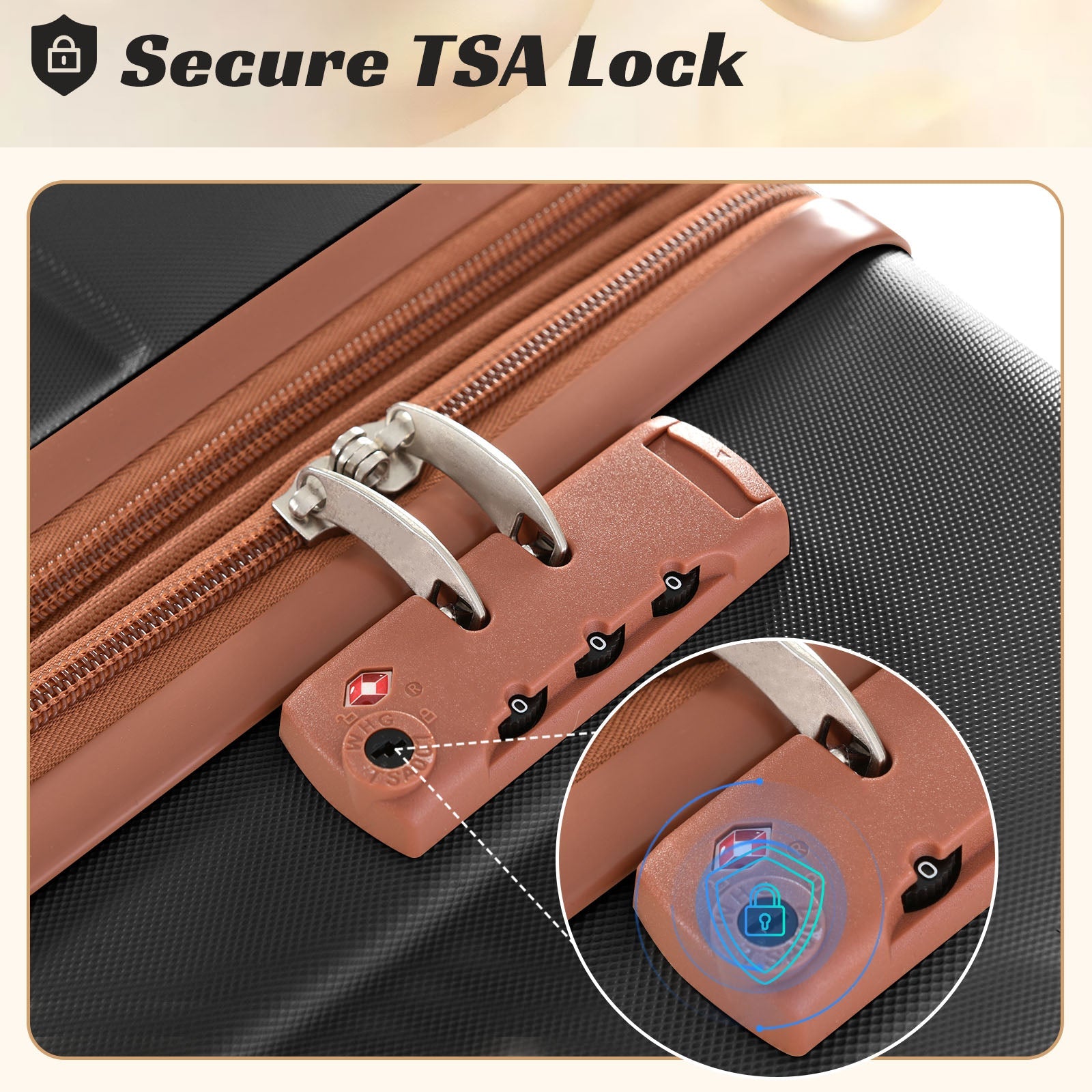 3-Piece Hardshell Luggage Set with TSA Lock | Lightweight Spinner Suitcases | Secure & Stylish