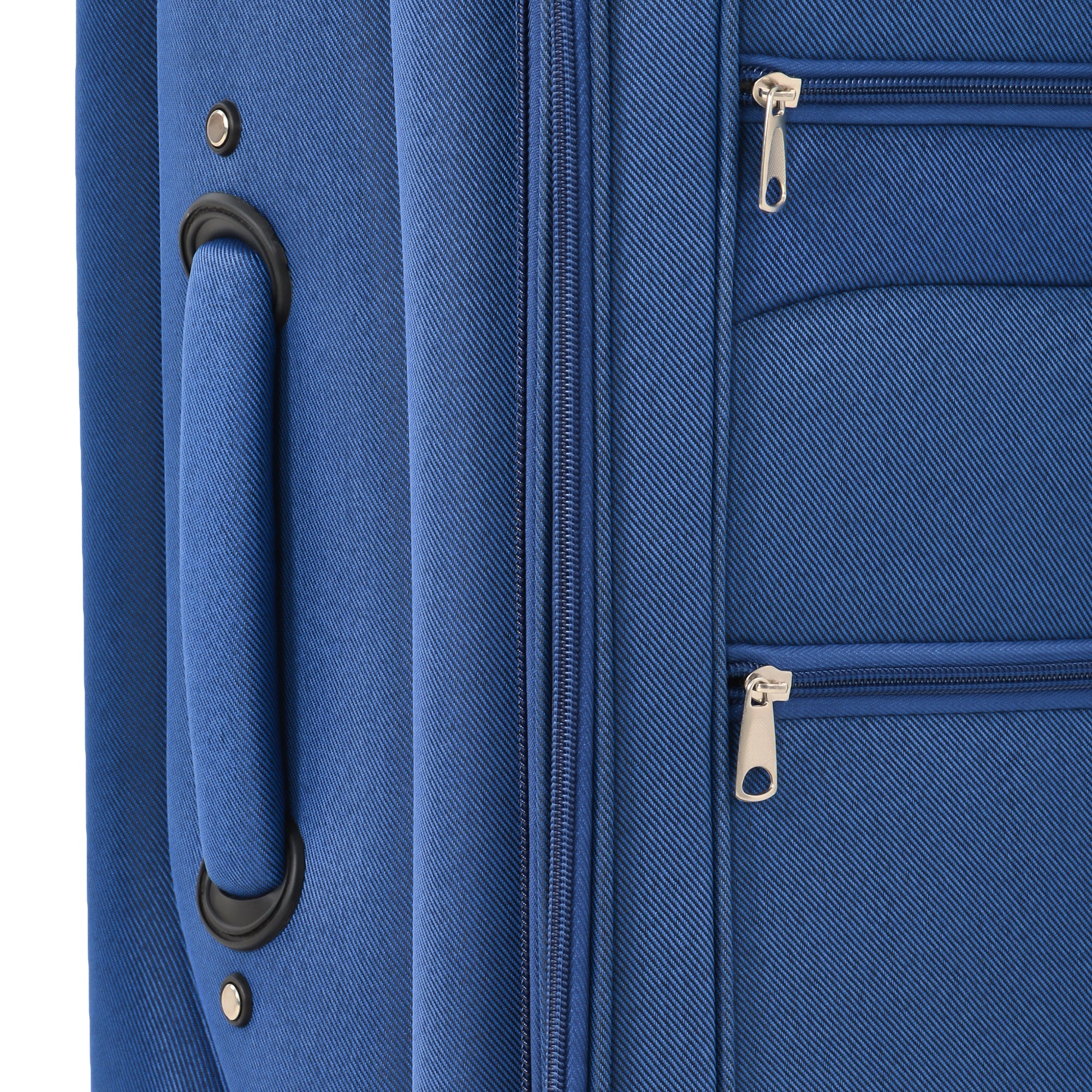 3-Piece Softside Luggage Set: Expandable, Lightweight Spinner Blue