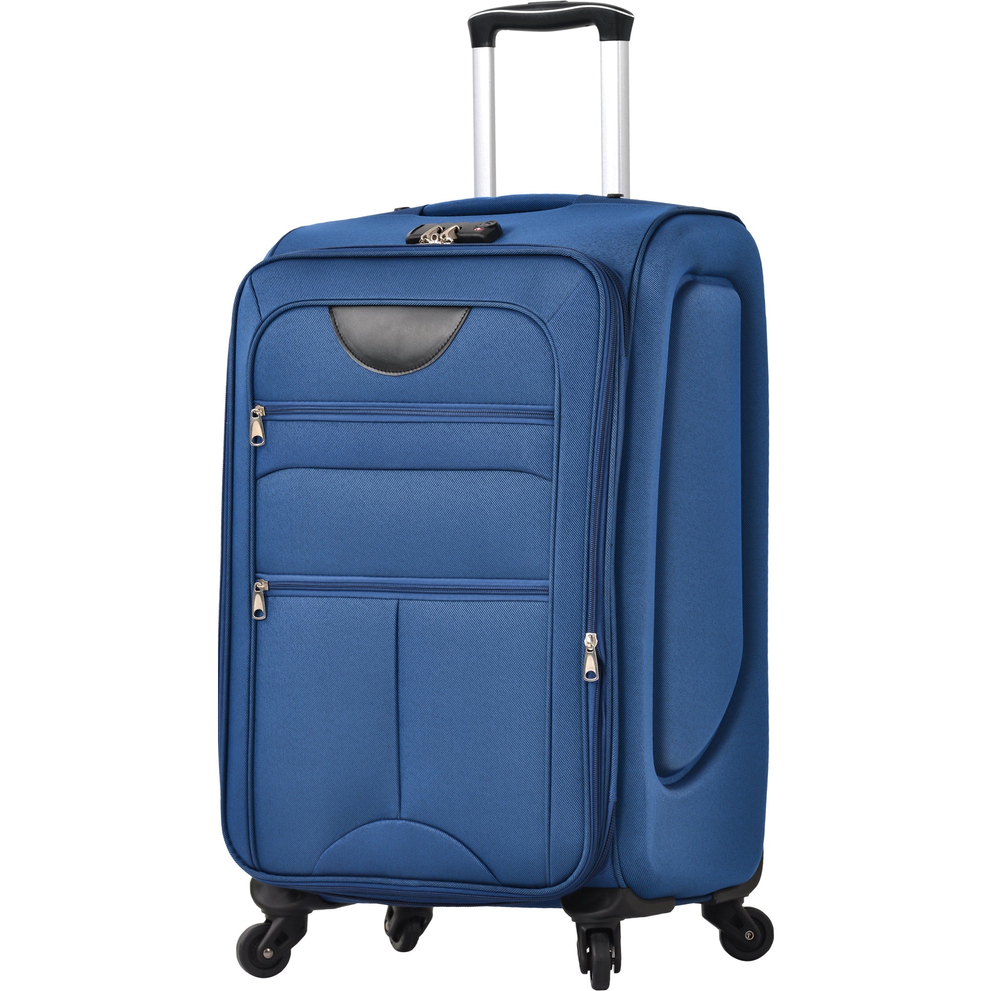 3-Piece Softside Luggage Set: Expandable, Lightweight Spinner Blue