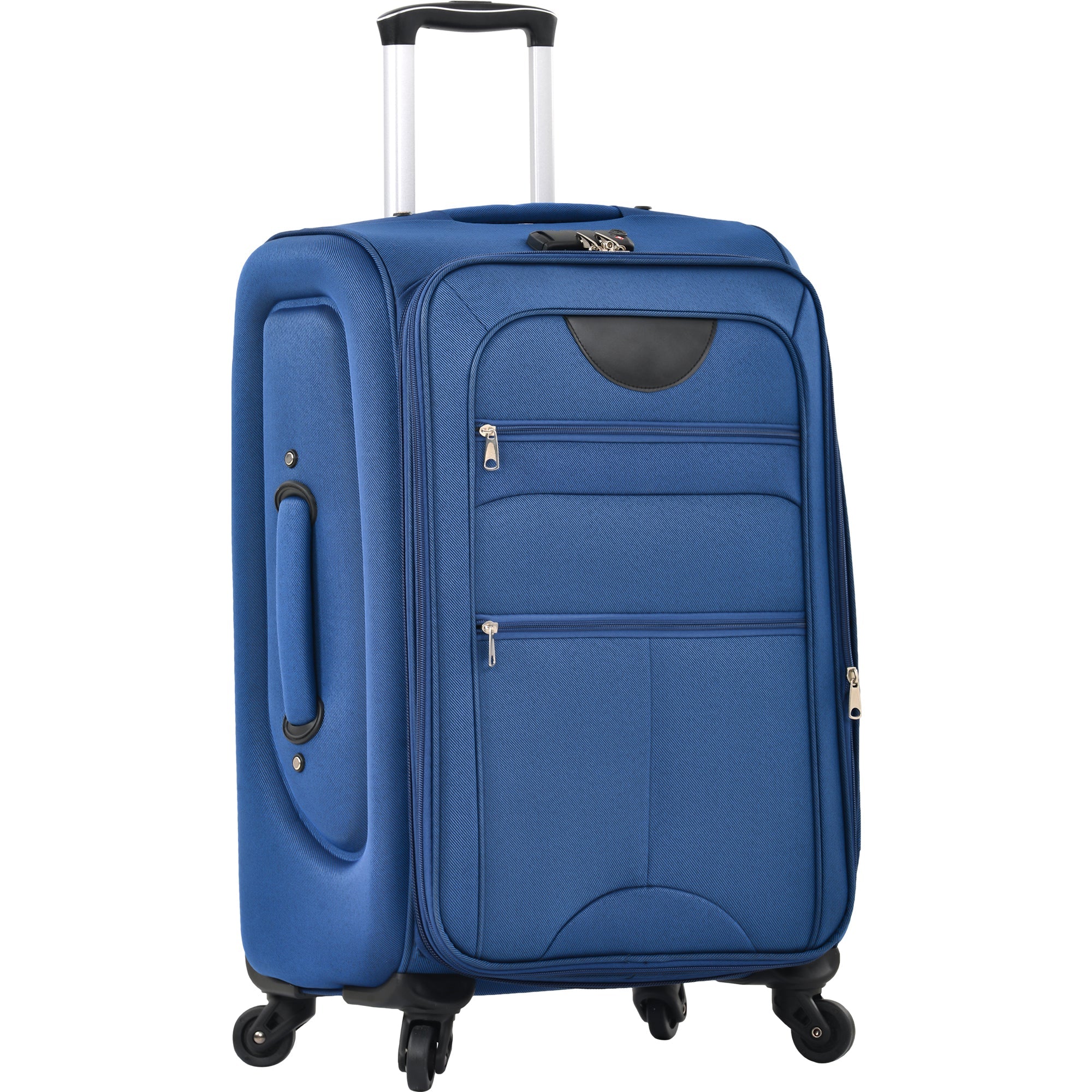 3-Piece Softside Luggage Set: Expandable, Lightweight Spinner Blue