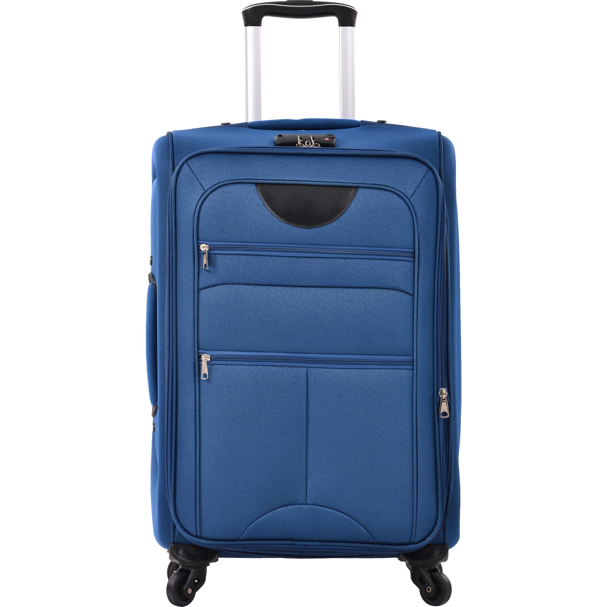 3-Piece Softside Luggage Set: Expandable, Lightweight Spinner Blue