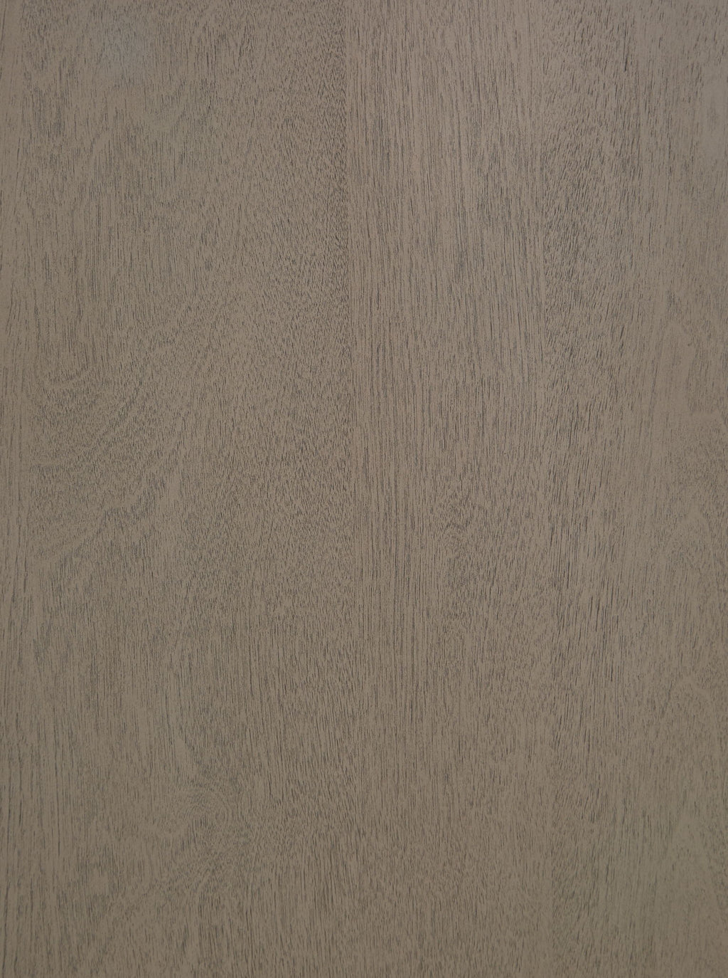 Gray wood dresser panel with subtle grain texture