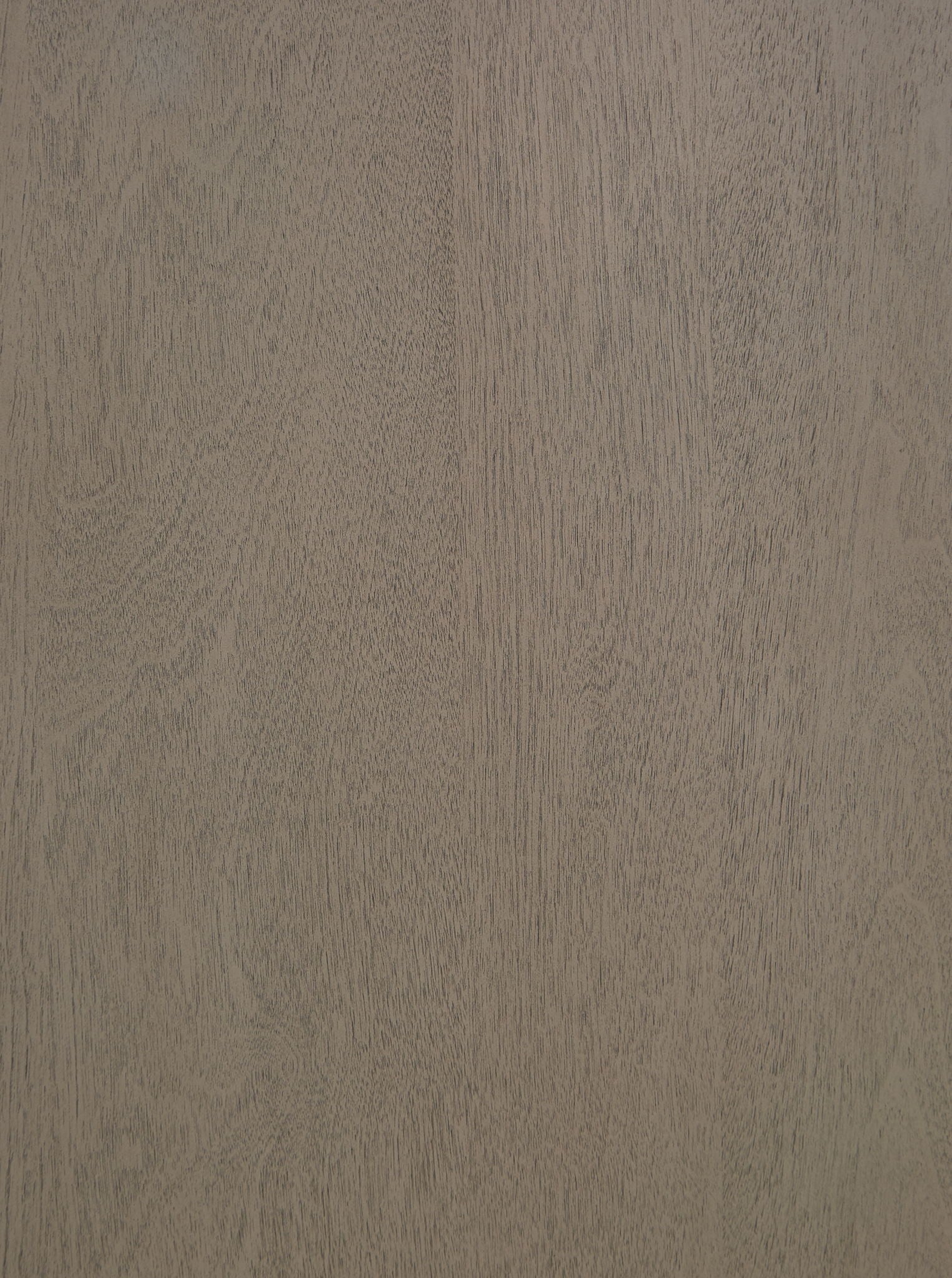 Gray wood dresser panel with subtle grain texture