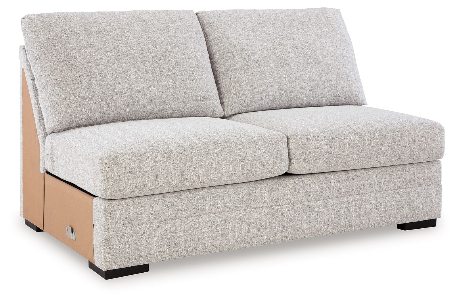 Abbeyline - Stone - Armless Loveseat